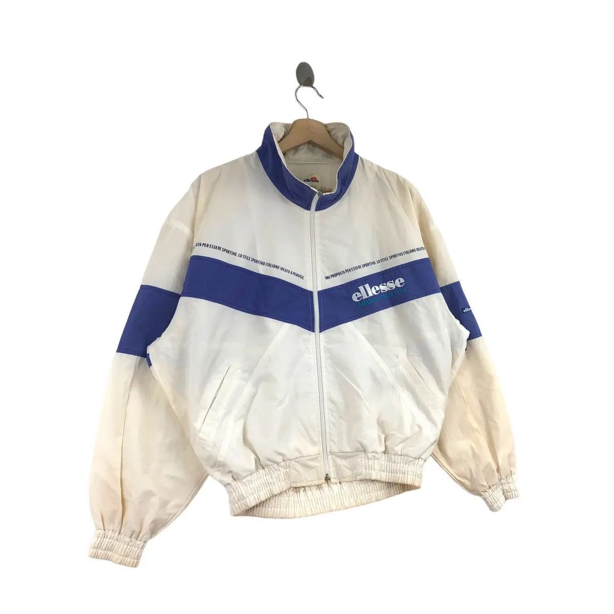 Ellesse Vtg ELLESSE PERUGIA ITALIA 1959 Jaspo Jacket Outdoor Tennis Size L / US 10 / IT 46 - 3 Thumbnail