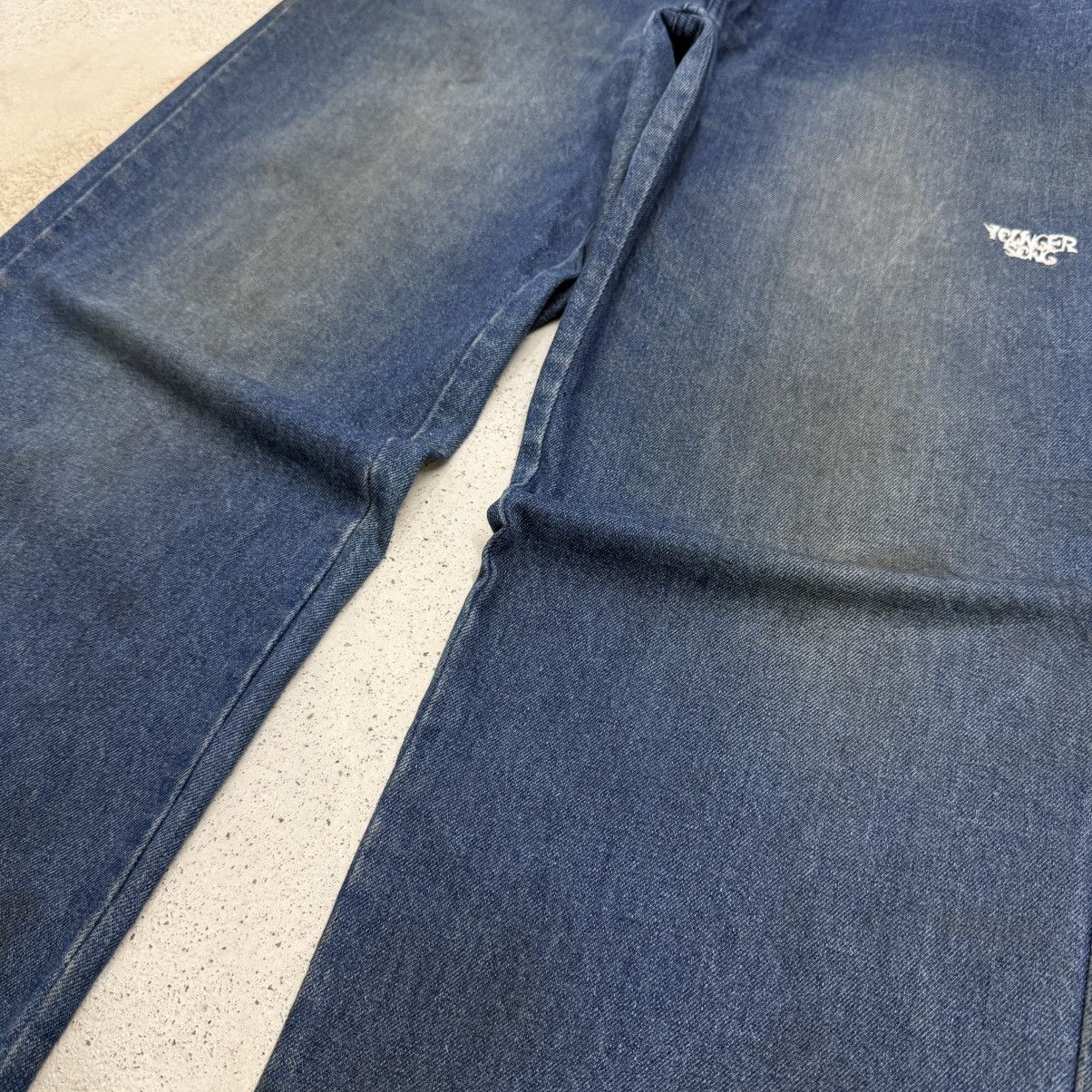 Japanese Brand Wide Leg Ballon Younger Sons Embroidery Denim Pants Size US 32 / EU 48 - 6 Thumbnail