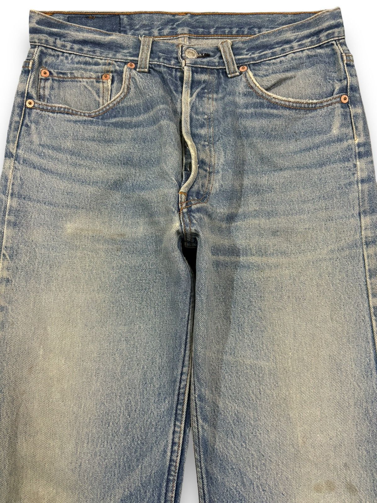 Levi's Vintage 90 Levis 501 Straight Leg Distressed Grunge Jeans Size US 31 - 3 Thumbnail