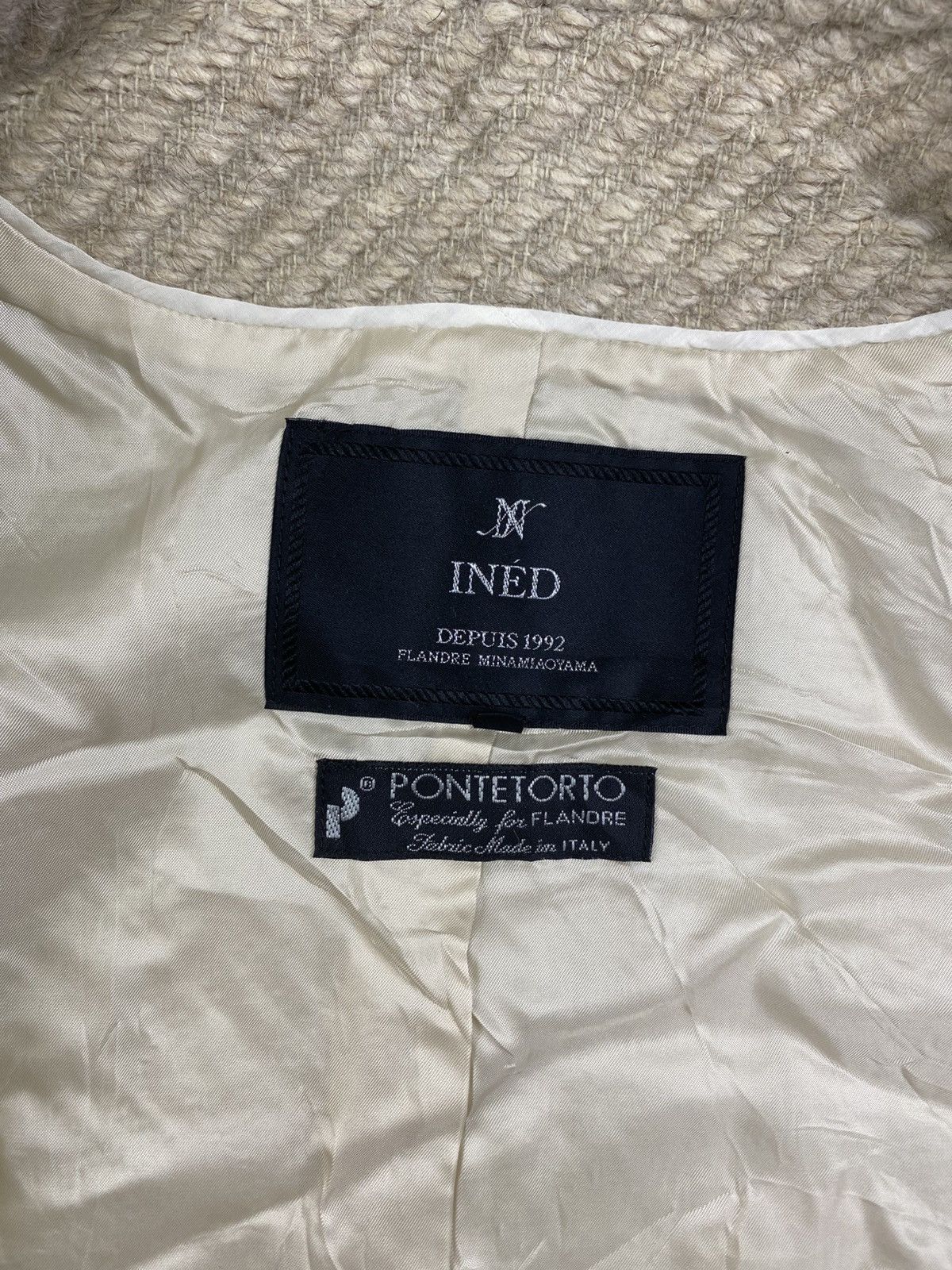 Yohji Yamamoto 1992 Yohji Yamamoto Ined Casual Tweed Button Knit Jacket Size S / US 4 / IT 40 - 8 Thumbnail