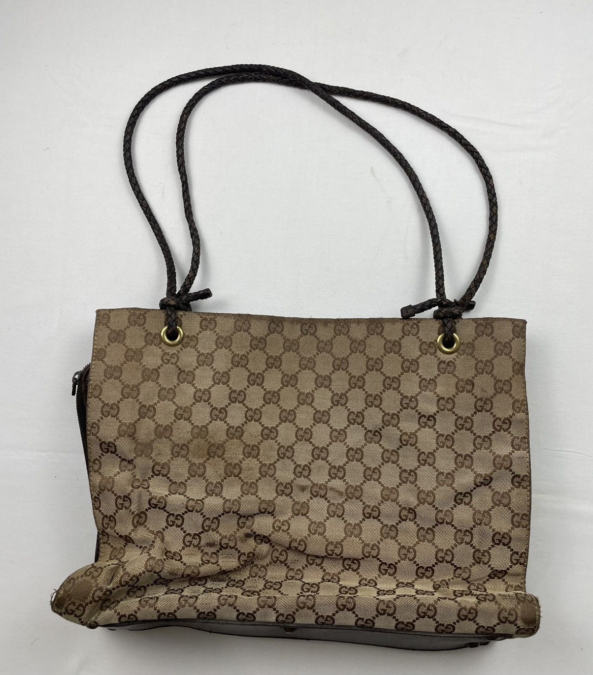 Gucci GUCCI GG Canvas Shoulder Bag Beige Made in Italy Size ONE SIZE - 2 Thumbnail
