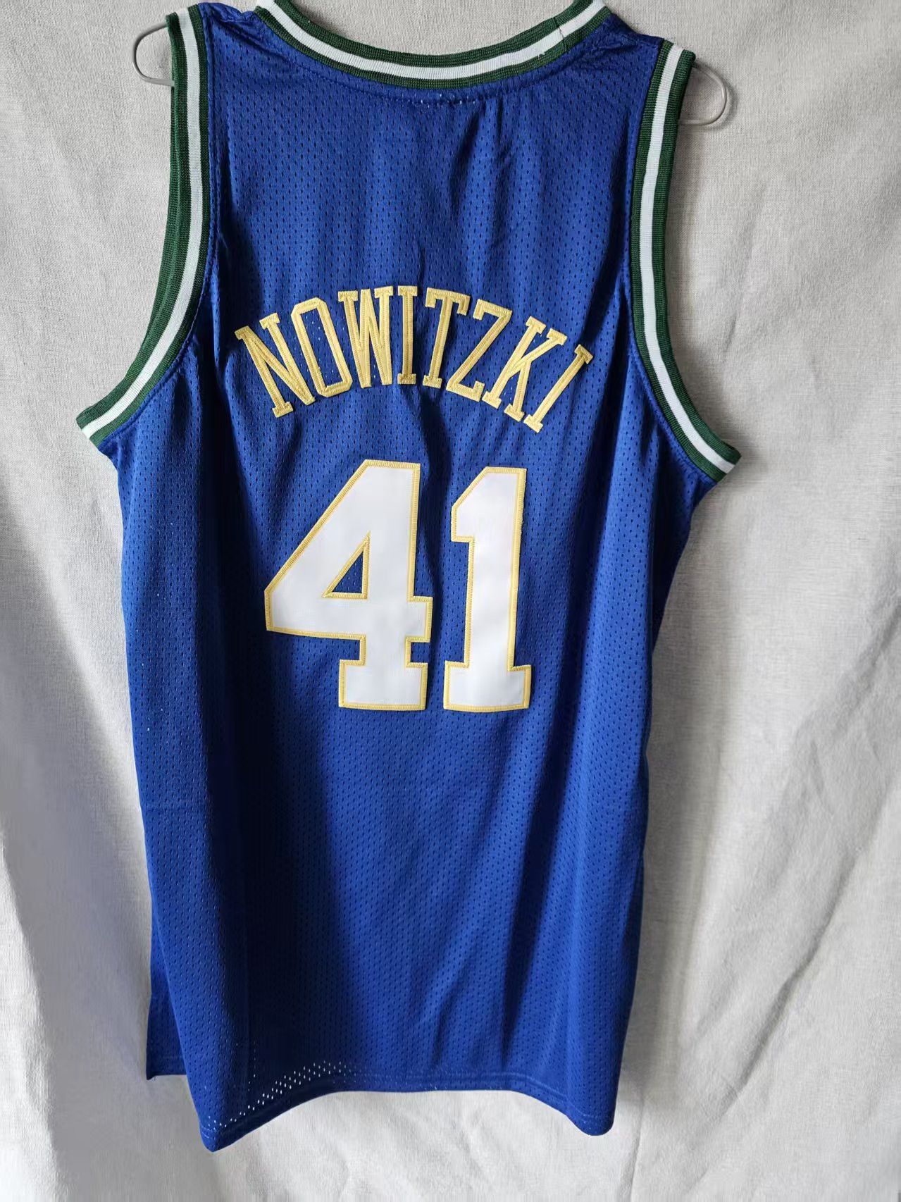 Mavericks 41 Dirk Nowitzki Jersey Blue