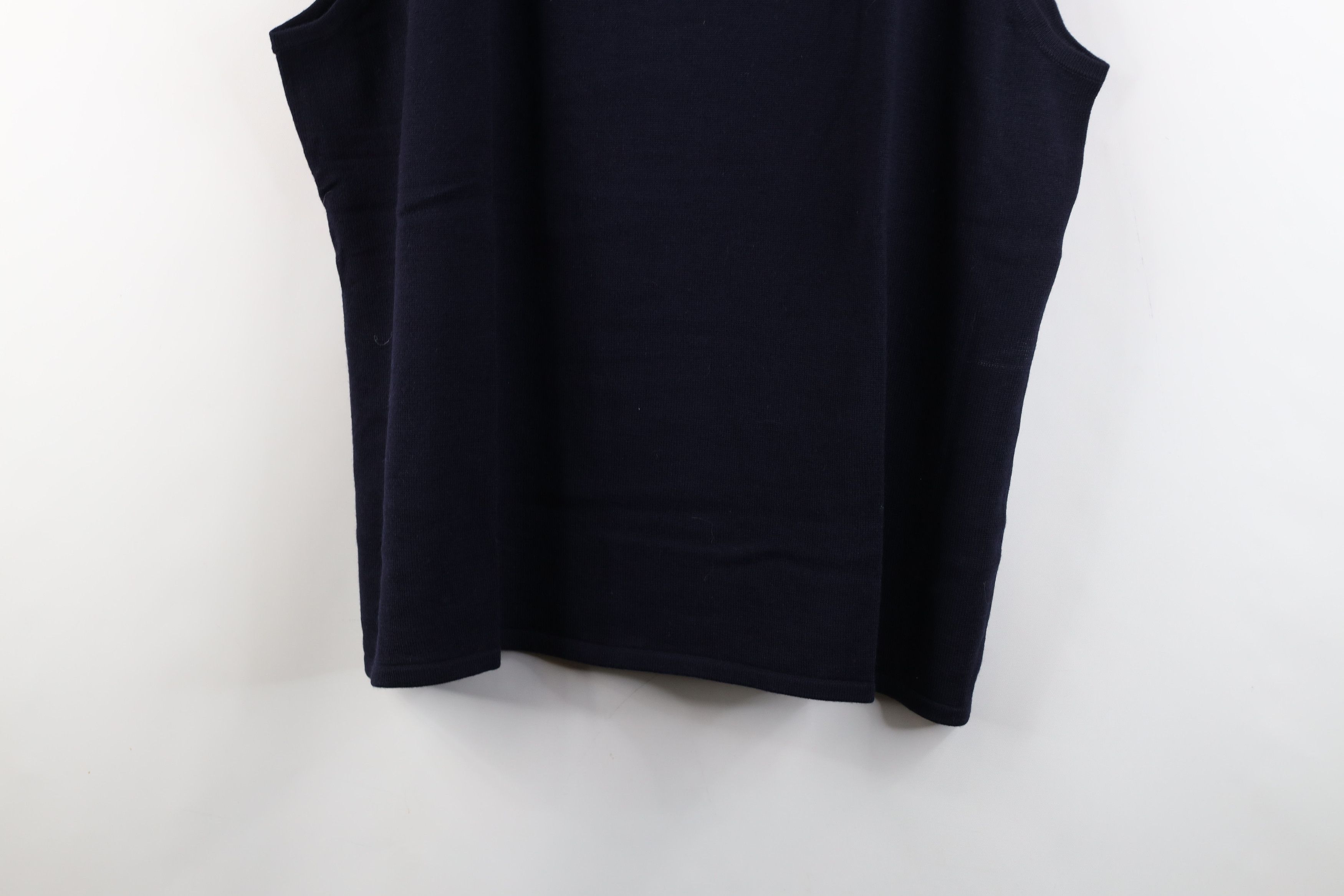 Vintage Deadstock Vintage 90s Streetwear Wool Knit Sweater Vest Size 3XL / US 20-22 - 3 Thumbnail