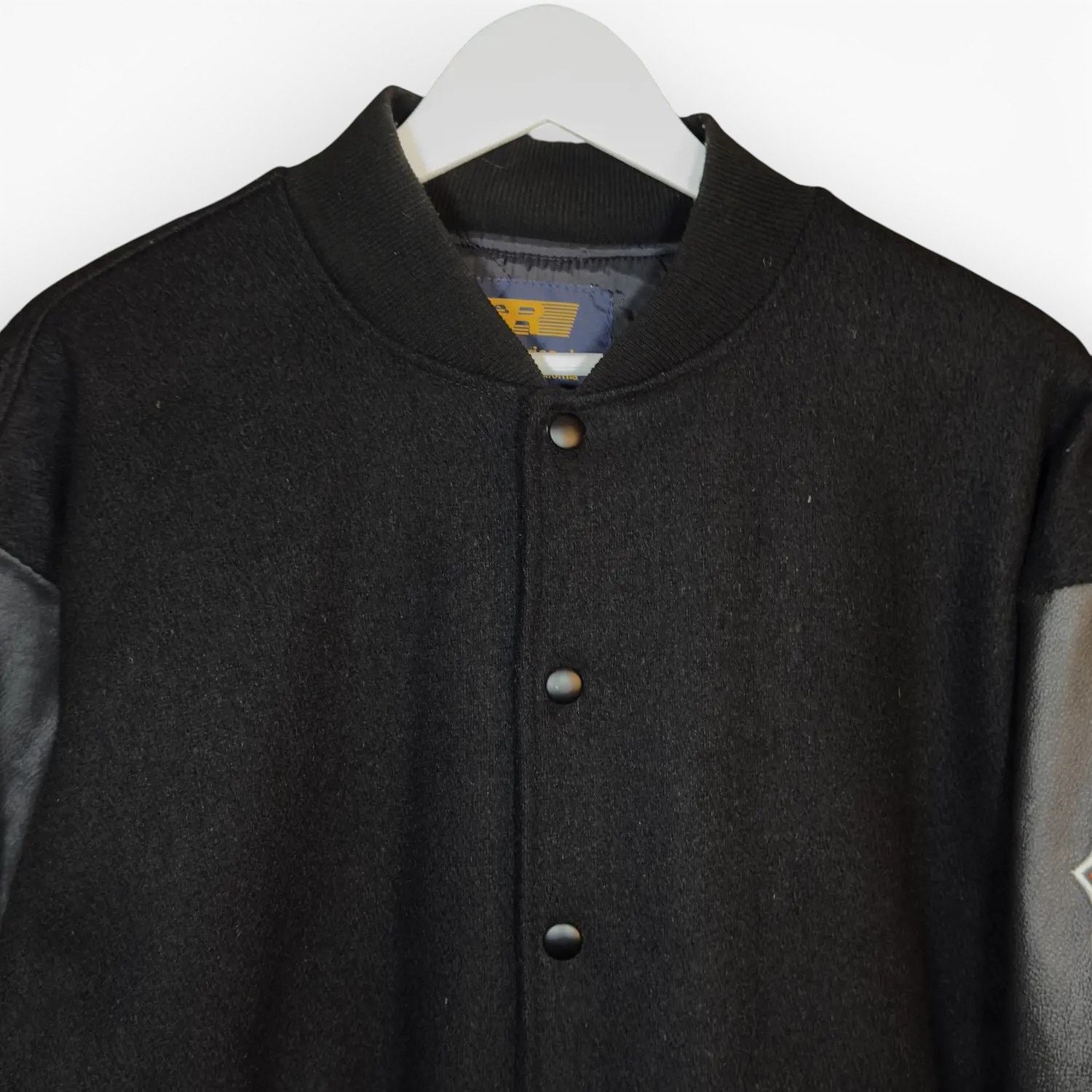 Vintage Vintage 90s NHL On Fox Wool And Leather Varsity Jacket Size US M / EU 48-50 / 2 - 5 Thumbnail