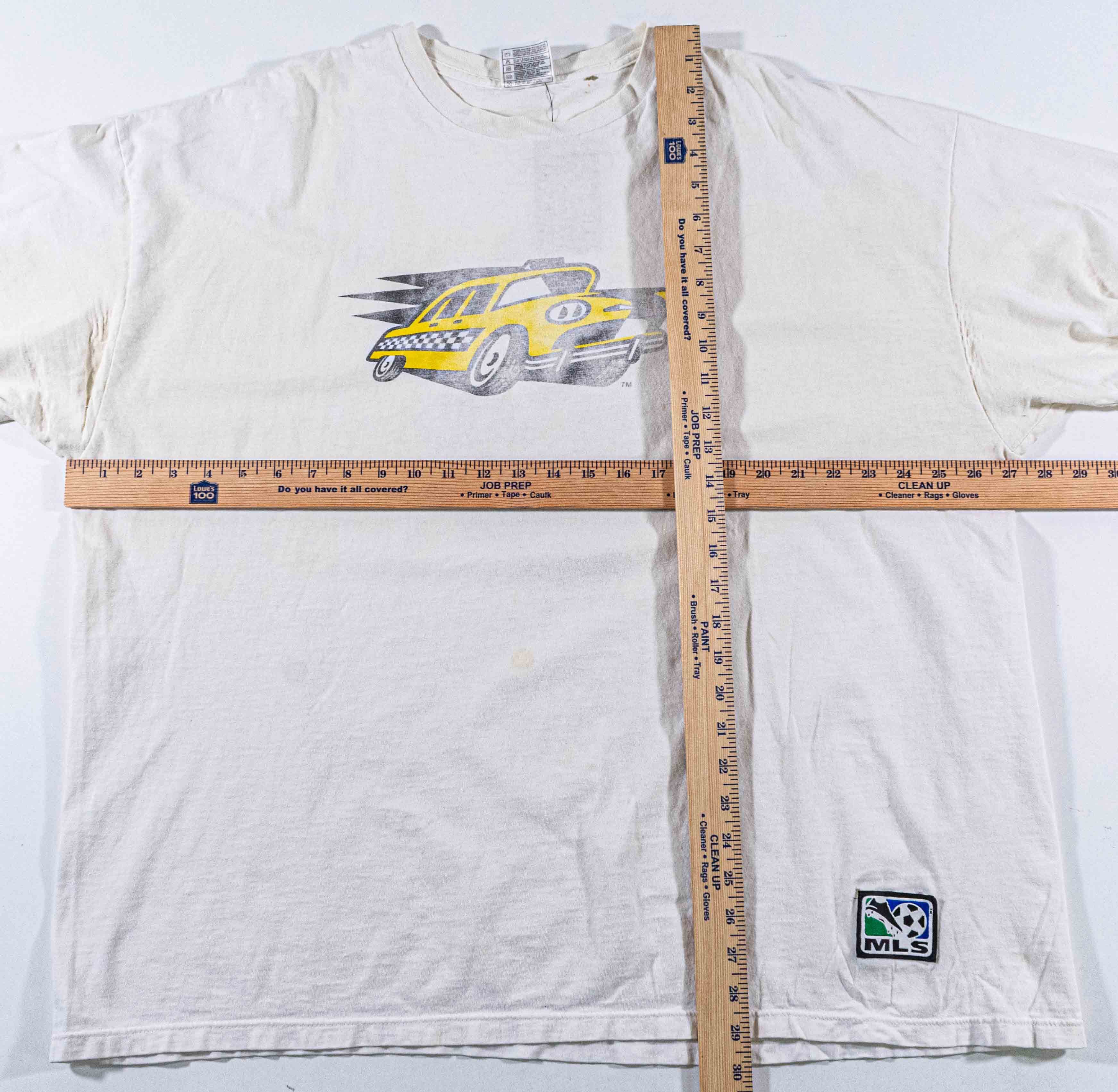 Nike NIKE New York MetroStars Taxi Swoosh T-Shirt Distressed Size US XXL / EU 58 / 5 - 3 Thumbnail
