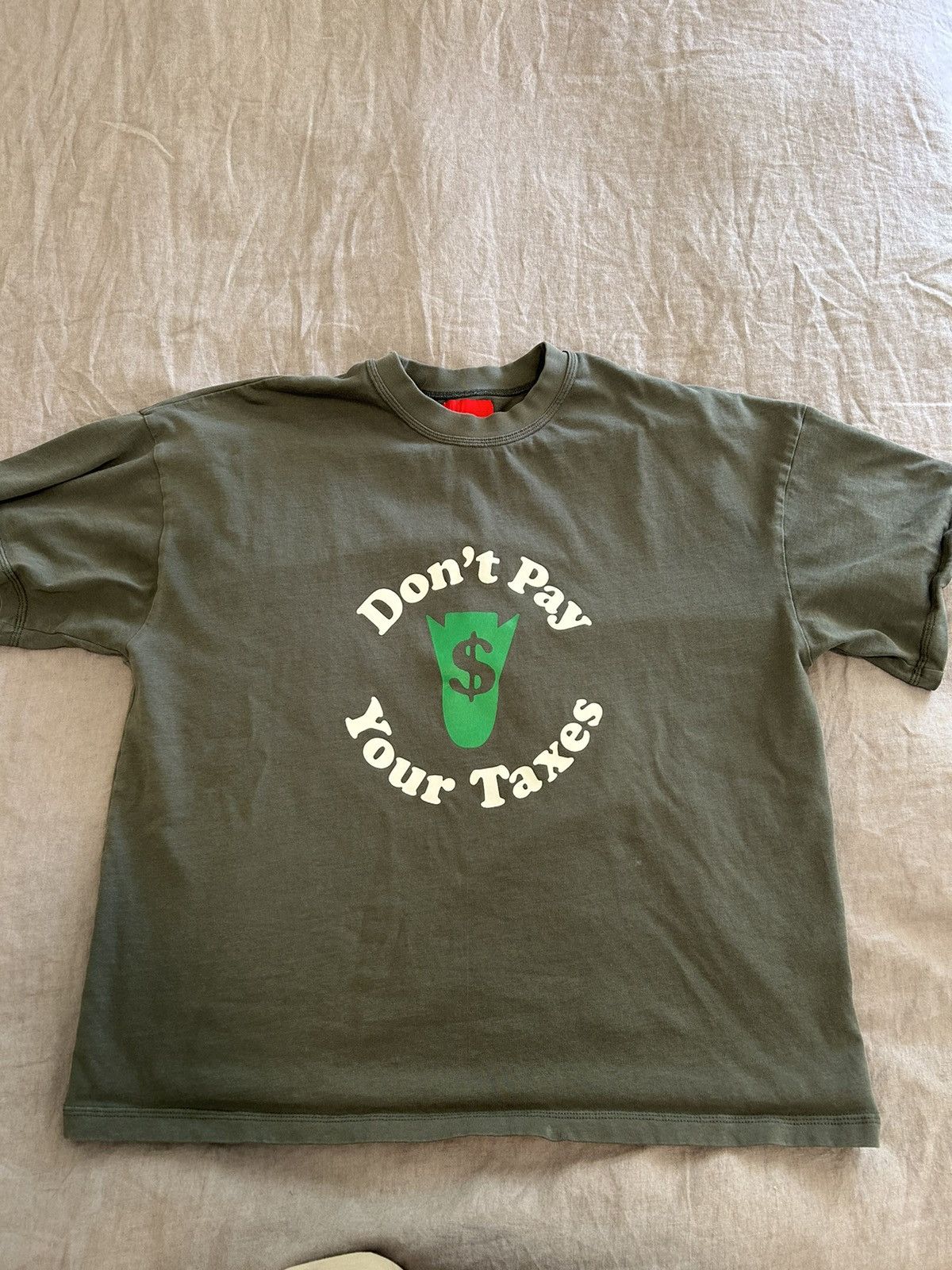 image of Fugazi T-Shirt in Green, Men's (Size Small)