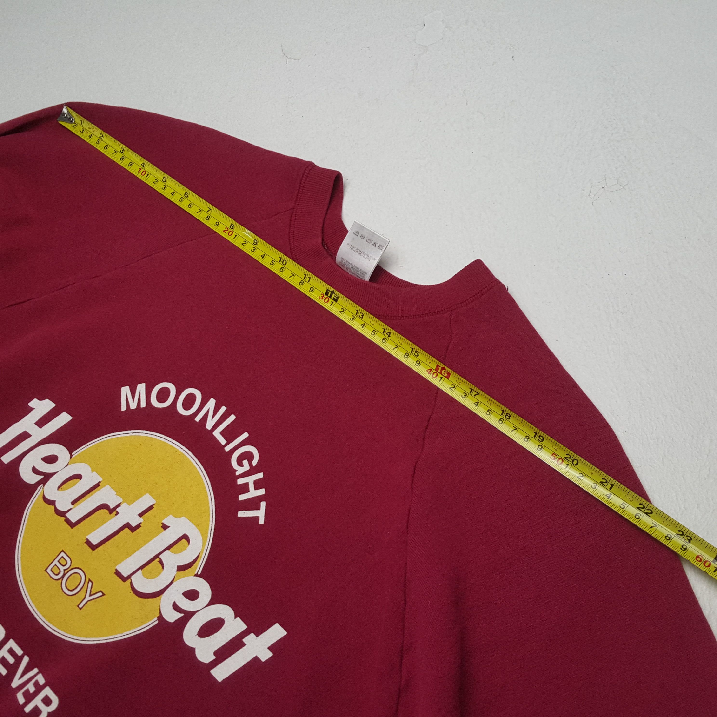 Fruit Of The Loom × Vintage HEART BEAT BOY Streetwear Style Vintage Sweatshirt Size US L / EU 52-54 / 3 - 4 Thumbnail