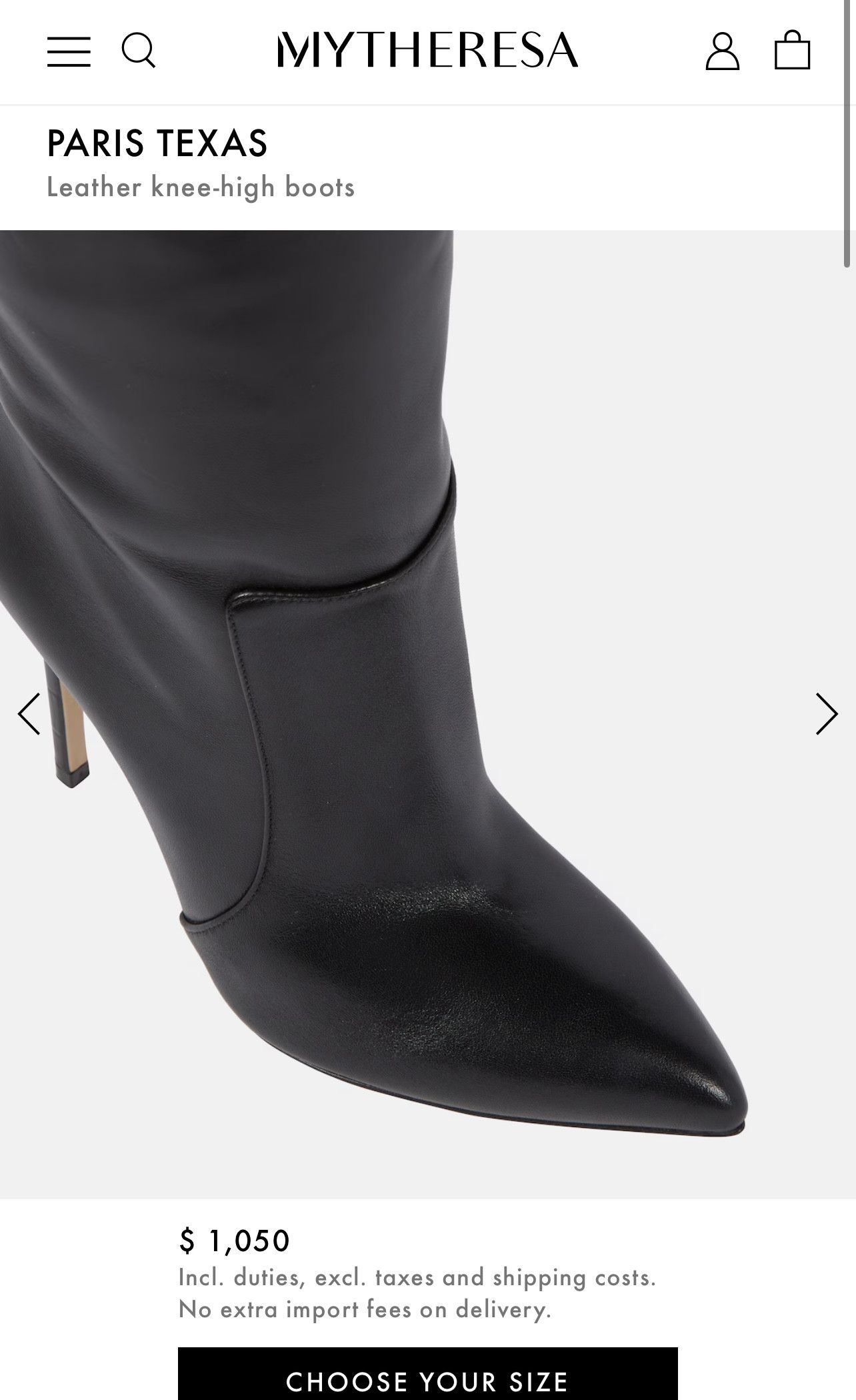 Paris Texas PARIS TEXAS Leather knee-high boots Size US 11 / IT 41 - 4 Thumbnail