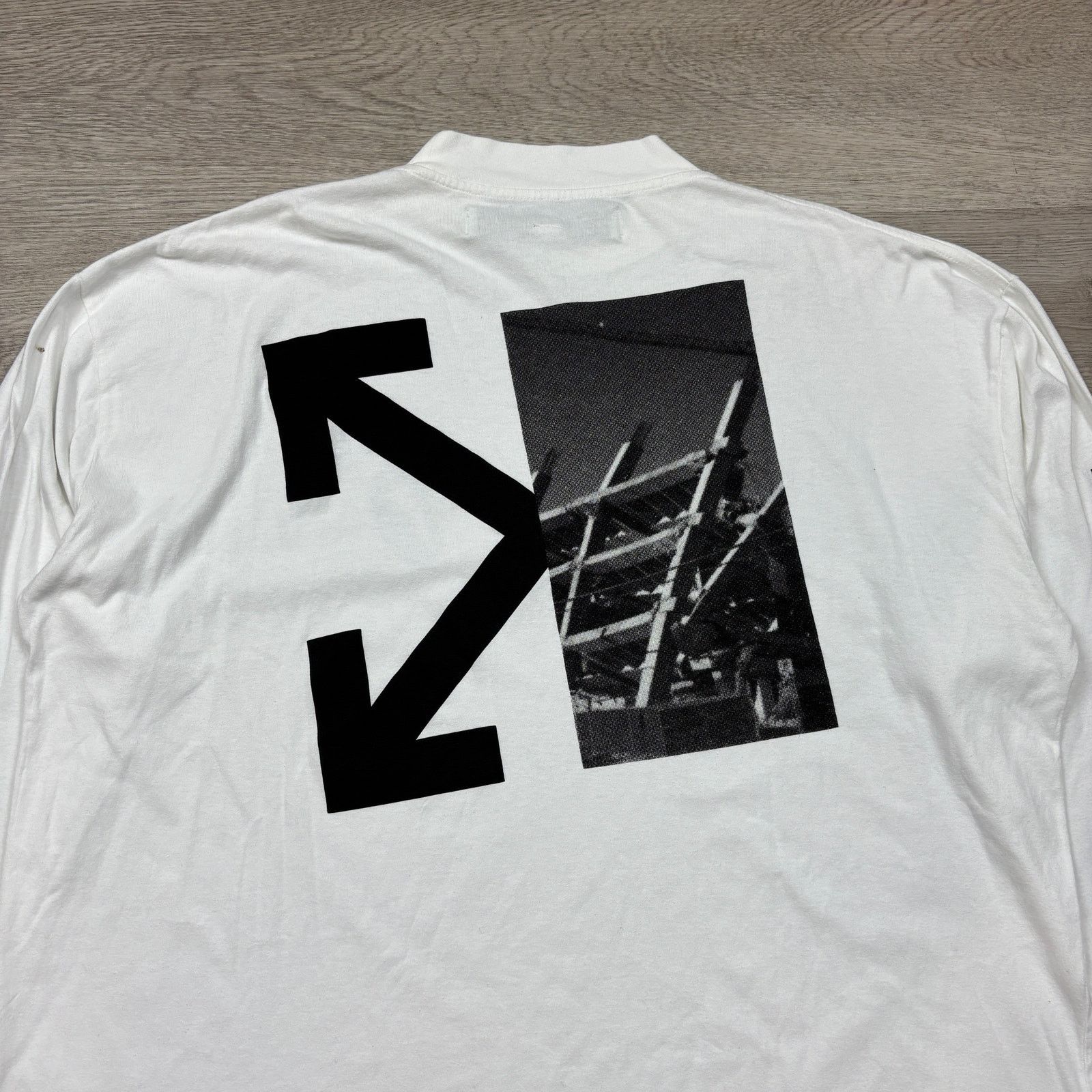 Off-White × Virgil Abloh Off-White Split Arrow Mock Neck Long Sleeve Shirt Men's L Size US L / EU 52-54 / 3 - 4 Thumbnail