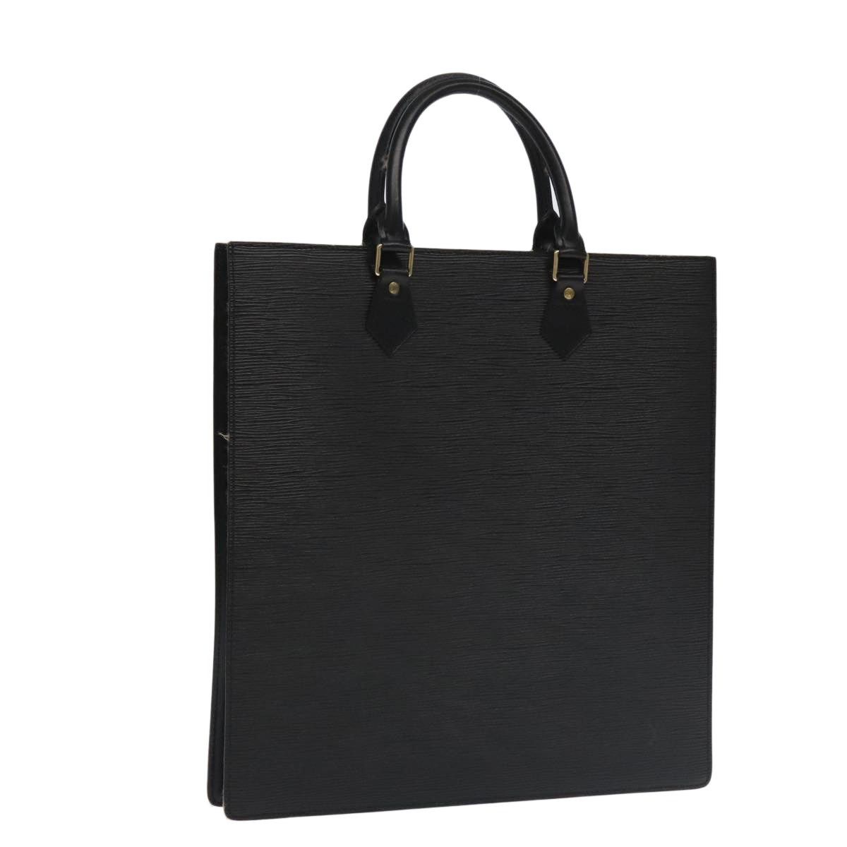 LOUIS VUITTON Epi Sac Plat Hand Bag Black M59082