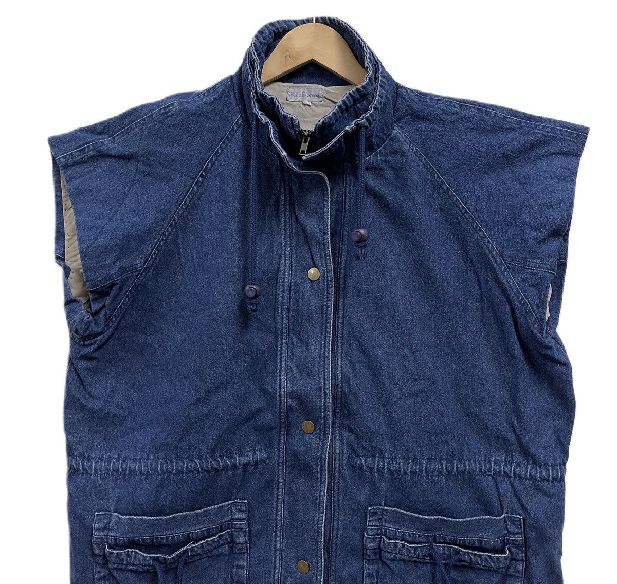 If Six Was Nine Belle Ellensen Sleeveless Denim Jacket Size US XXL / EU 58 / 5 - 4 Thumbnail