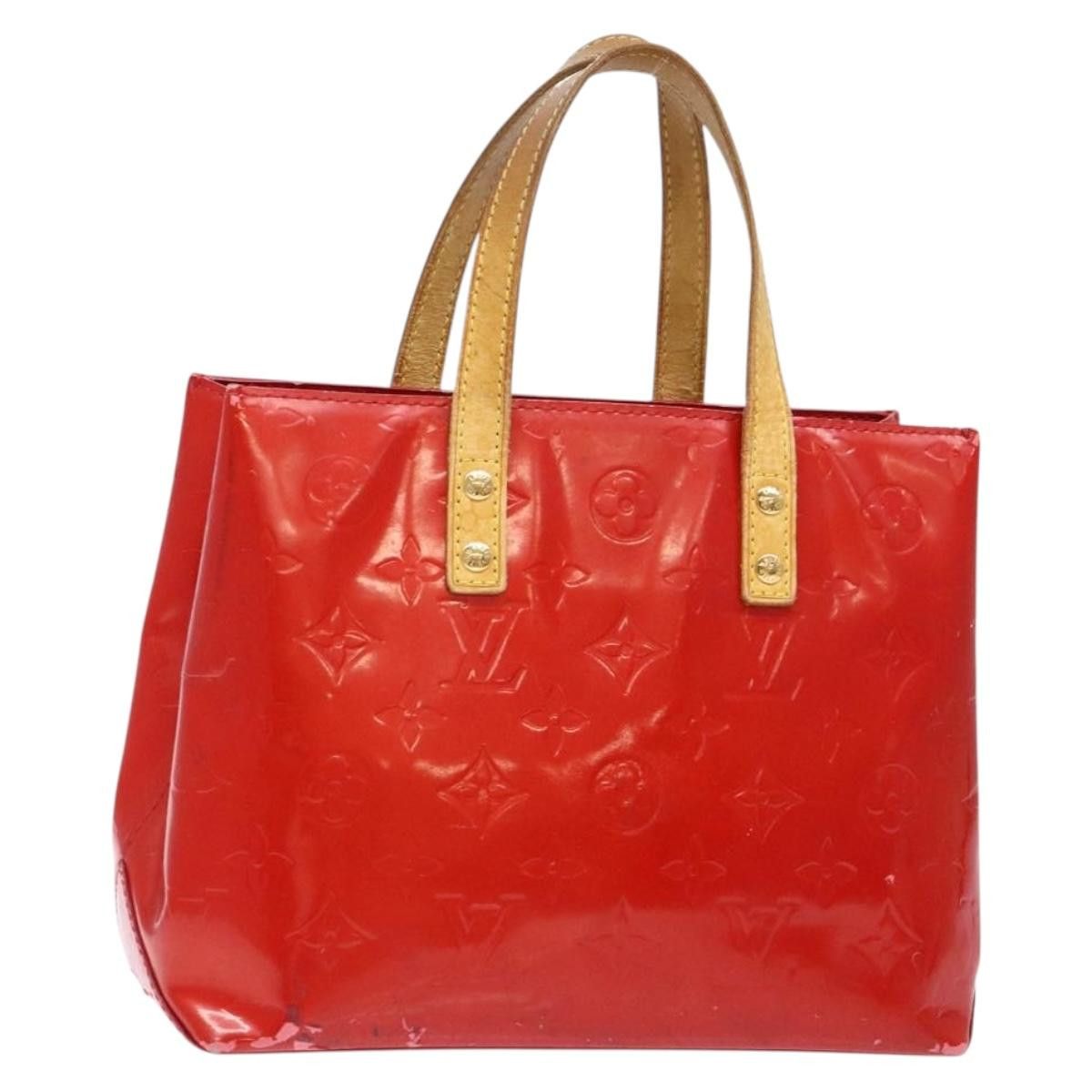 Louis Vuitton LOUIS VUITTON Monogram Vernis Reade PM Hand Bag Red Rouge Size ONE SIZE - 1 Thumbnail