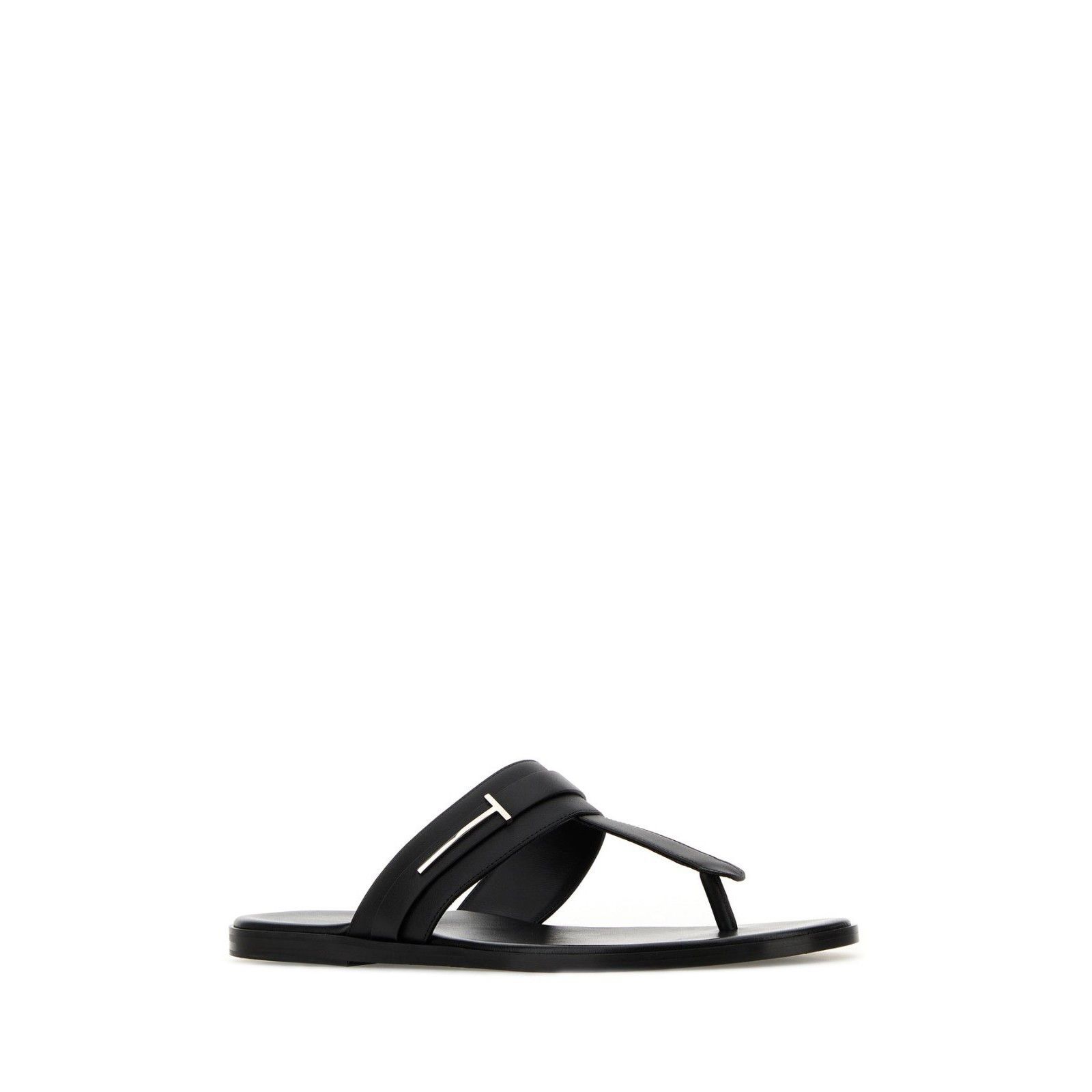 Tom Ford TOM FORD Black Leather Thong Sandals New & Authentic (Men's Size US 8 / EU 41 - 4 Thumbnail
