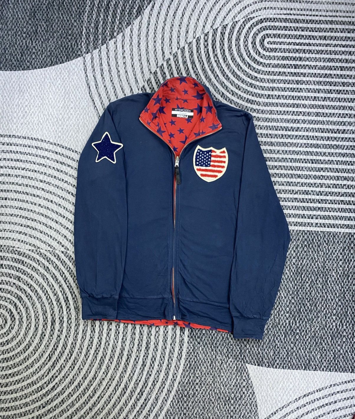 HYDROGEN Vintage Hydrogen Flag Embroidered Zipper Jacket Size US M / EU 48-50 / 2 - 5 Thumbnail