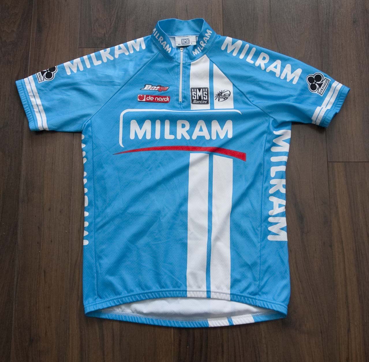 Other SMS Santini Cycling Jersey Size L Milram Blue Size US L / EU 52-54 / 3 - 1 Thumbnail