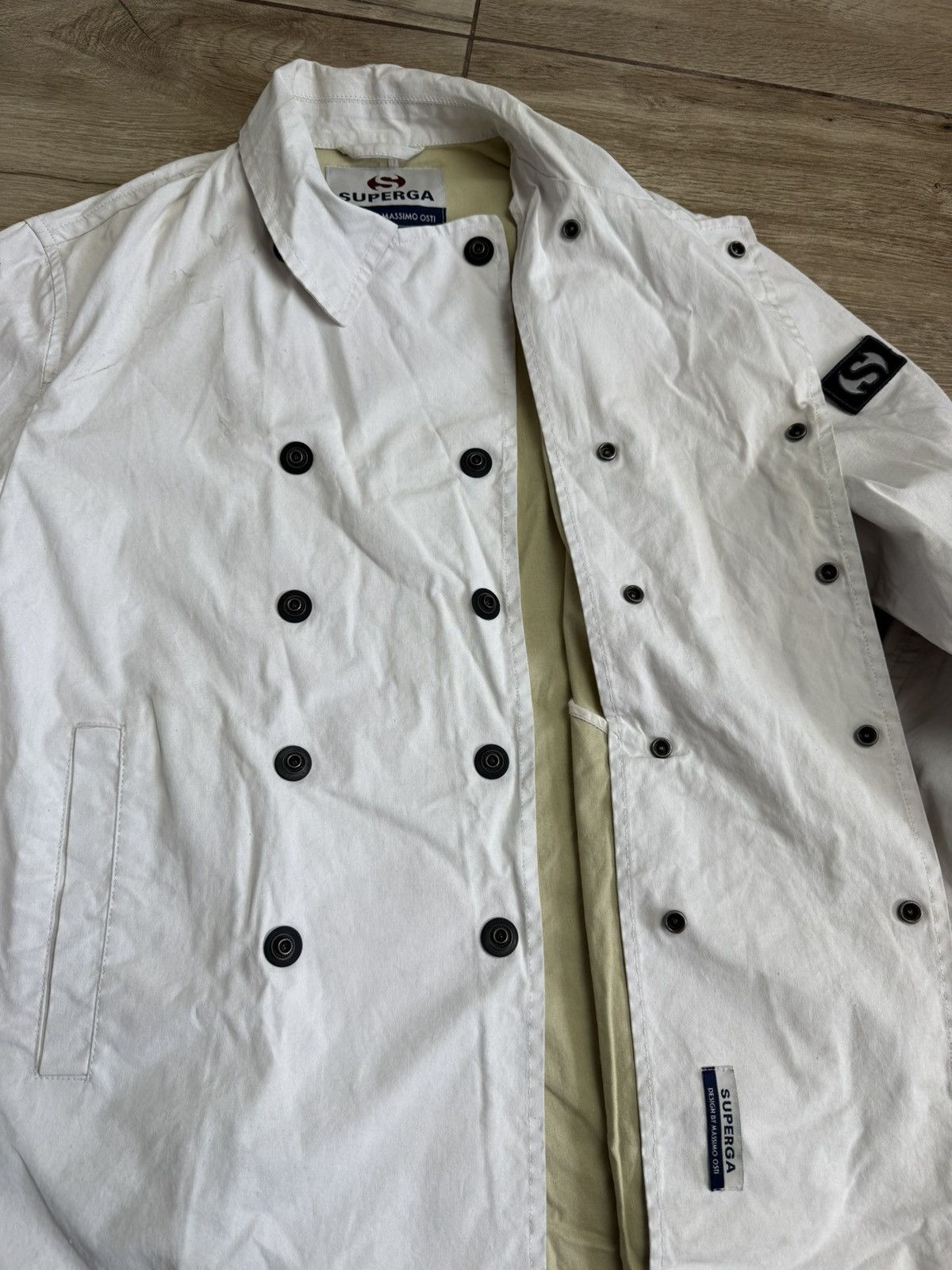 Massimo Osti 1997 Massimo Osti Superga Double Breasted Archive Jacket Size US S / EU 44-46 / 1 - 16 Thumbnail