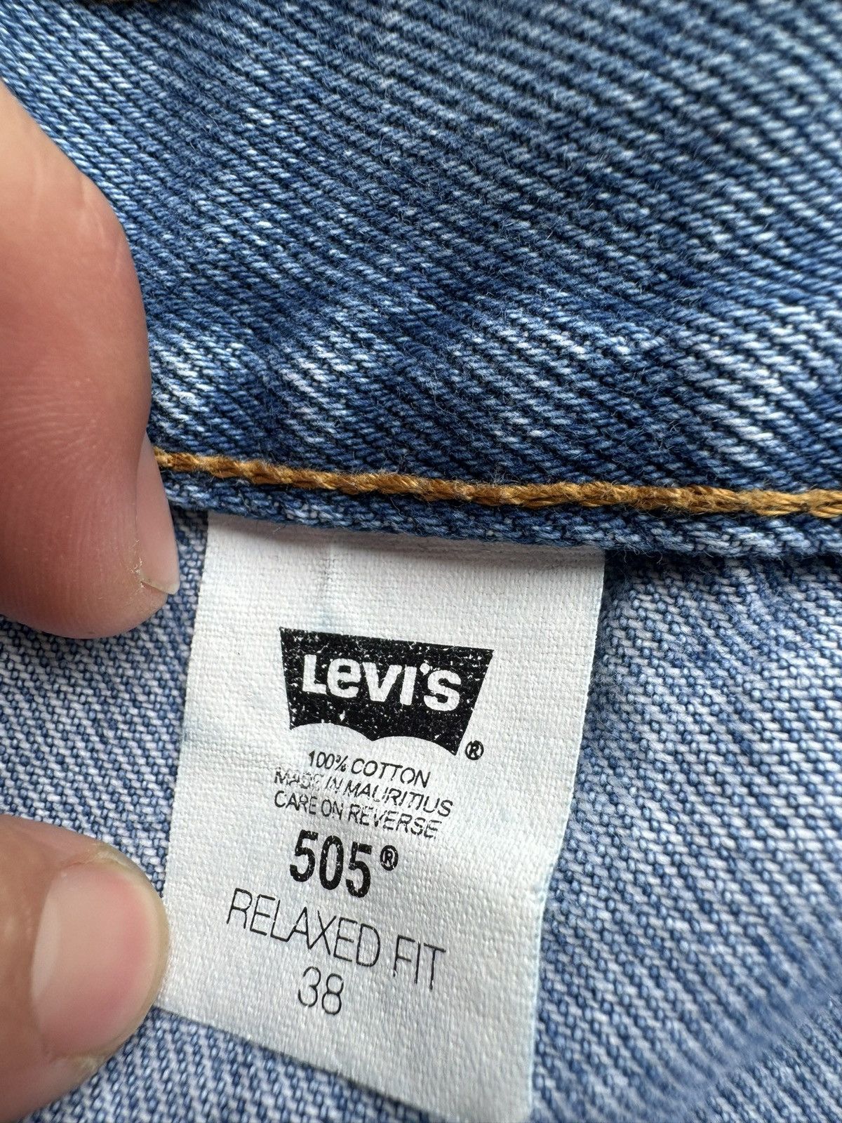Levi's Vintage 90’s/00’s Levi’s 505 Baggy Denim Skater Jorts Size US 36 / EU 52 - 7 Thumbnail