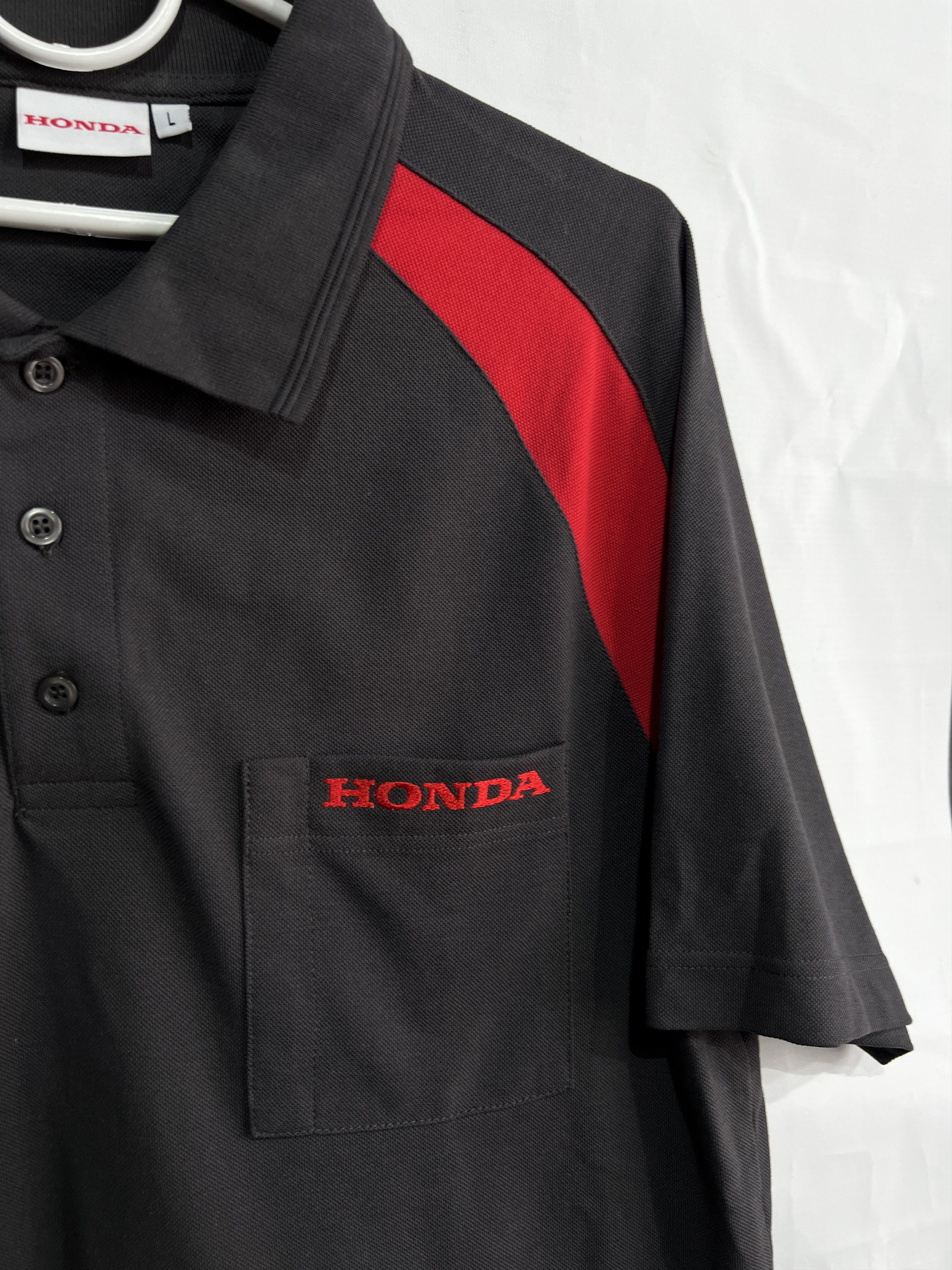 Honda × Vintage Vintage Tee Shirt Polo Honda Racing Shell Y2k Style Size US L / EU 52-54 / 3 - 3 Thumbnail