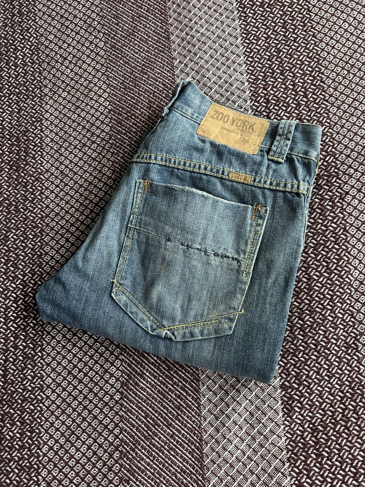 Jean × Vintage × Zoo York Vintage Baggy Zoo York Denim Dirty Jeans Size 30 Streetwear Size US 30 / EU 46 - 15 Thumbnail