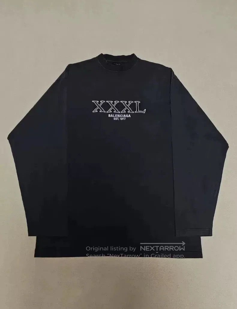 Balenciaga Balenciaga Distressed Long Sleeve Top. Size US XXL / EU 58 / 5 - 1 Thumbnail