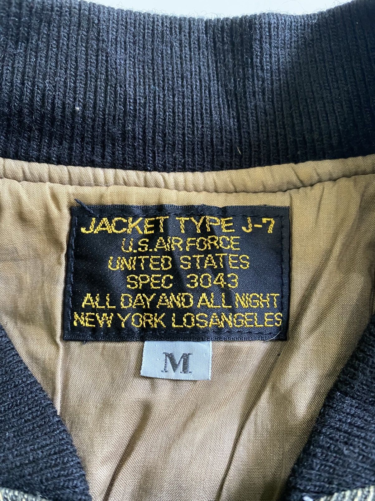 Army Of Me Vintage U.S Air Force J-7 Faded Indigo style Bomber Jackets Size US M / EU 48-50 / 2 - 6 Thumbnail