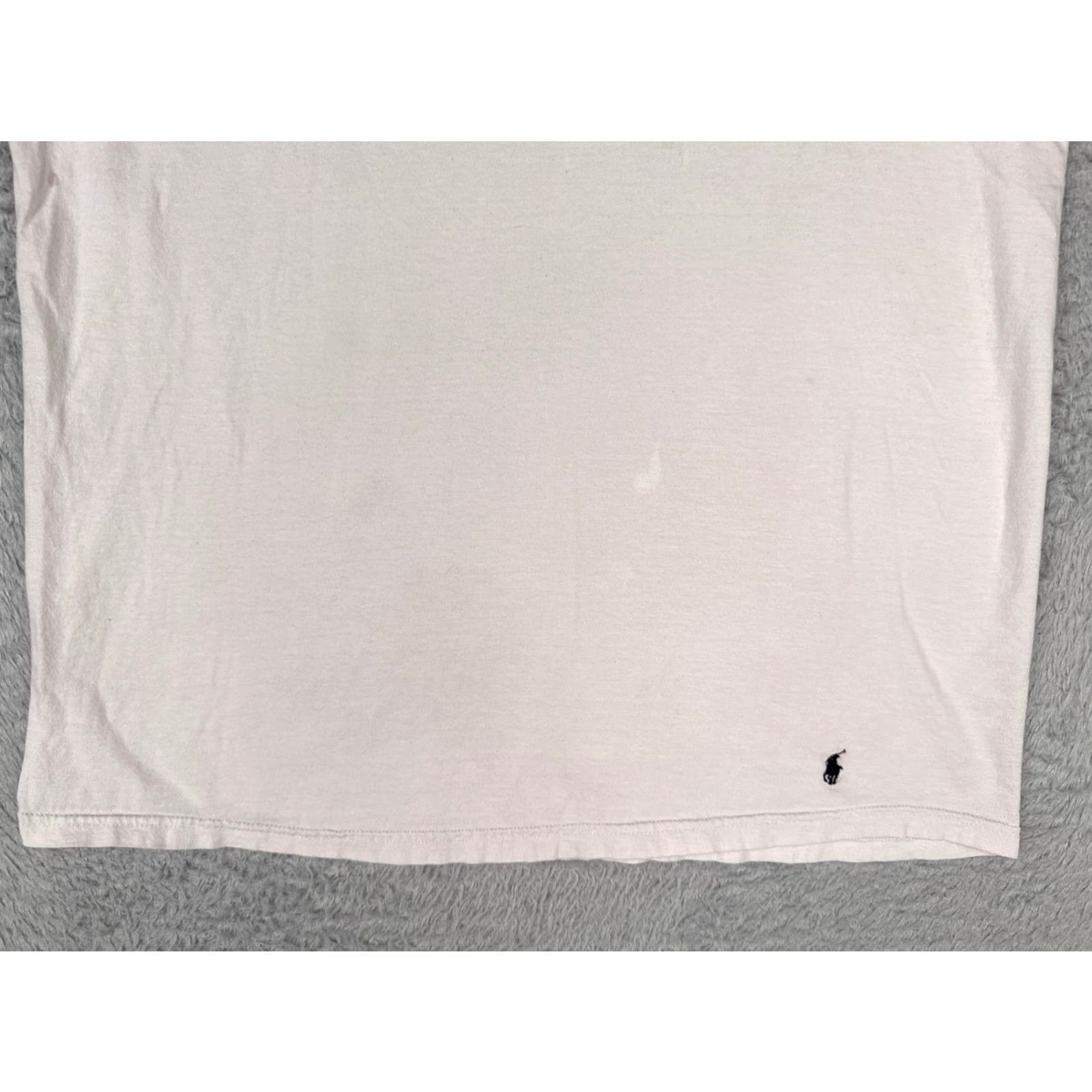 Ralph Lauren VINTAGE Ralph Lauren Shirt Mens Adult Large White 100% Cotton Short Sleeve Crew Neck Embroidered Logo Classic Polo 90s Sports Size US L / EU 52-54 / 3 - 5 Thumbnail