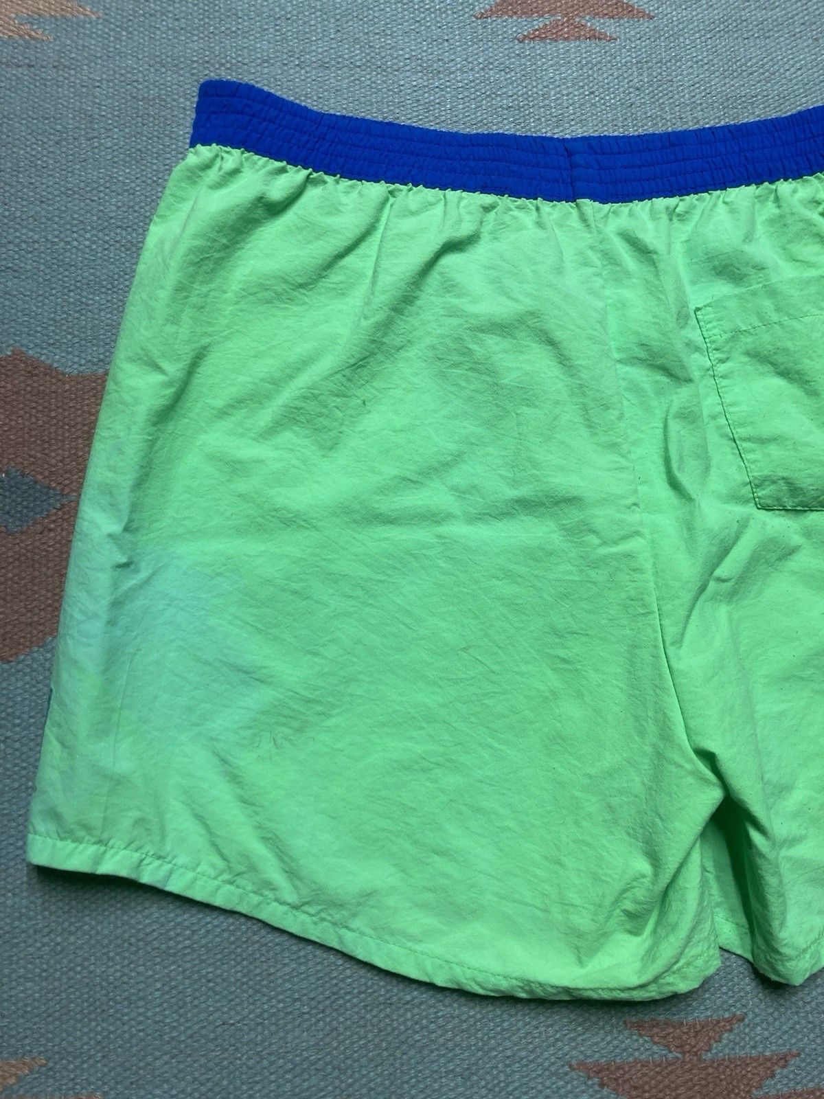 Vintage 80s fusion sport shorts neon lightweight swim trunks medium Size US 32 / EU 48 - 8 Thumbnail