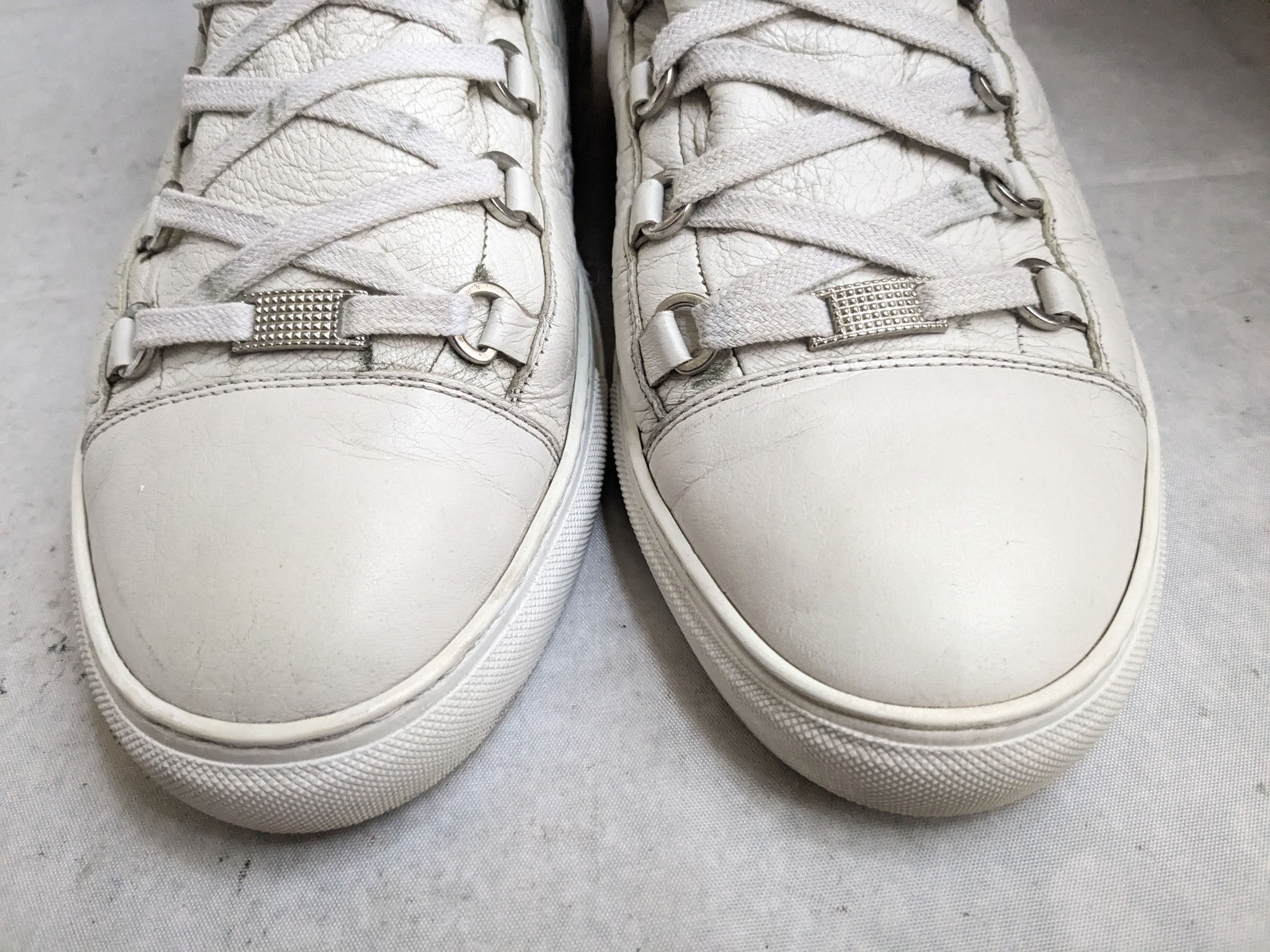 Balenciaga Balenciaga Arena Sneakers White High Tops Leather 14 47 Size US 14 / EU 47 - 4 Thumbnail