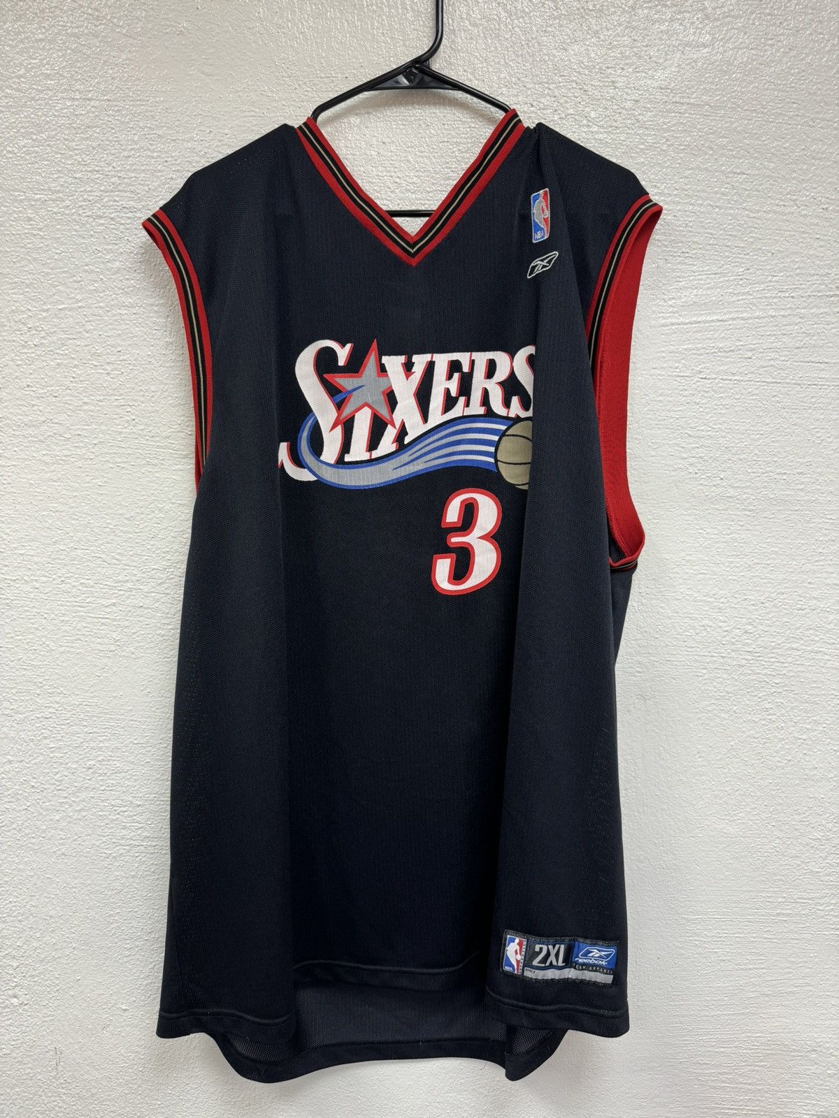 NBA Black sixers Iverson Jersey Size US XXL / EU 58 / 5 - 1 Thumbnail