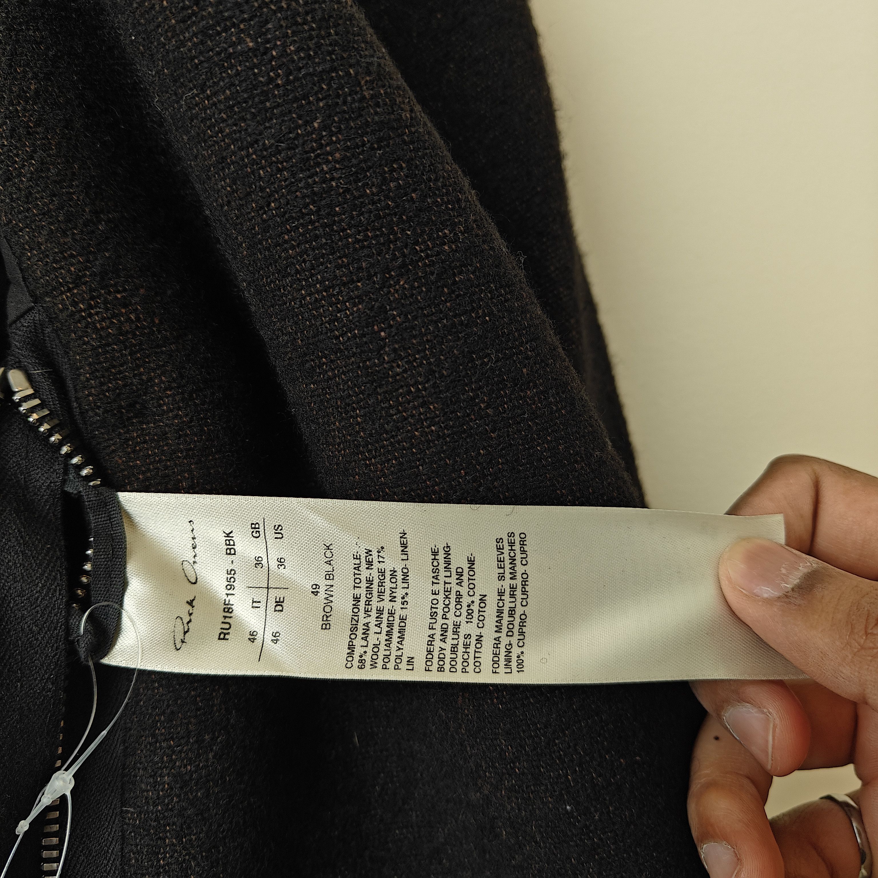 Rick Owens Black wool blend Sisyphus FW18 overcoat double Breasted Size US S / EU 44-46 / 1 - 22 Thumbnail