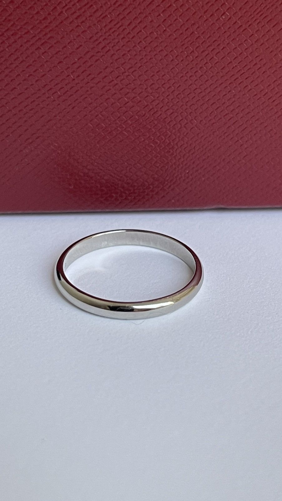 Cartier Cartier 1895 Wedding Band 2.5 mm Platinum 7.25 NEW $1190 Size ONE SIZE - 12 Thumbnail
