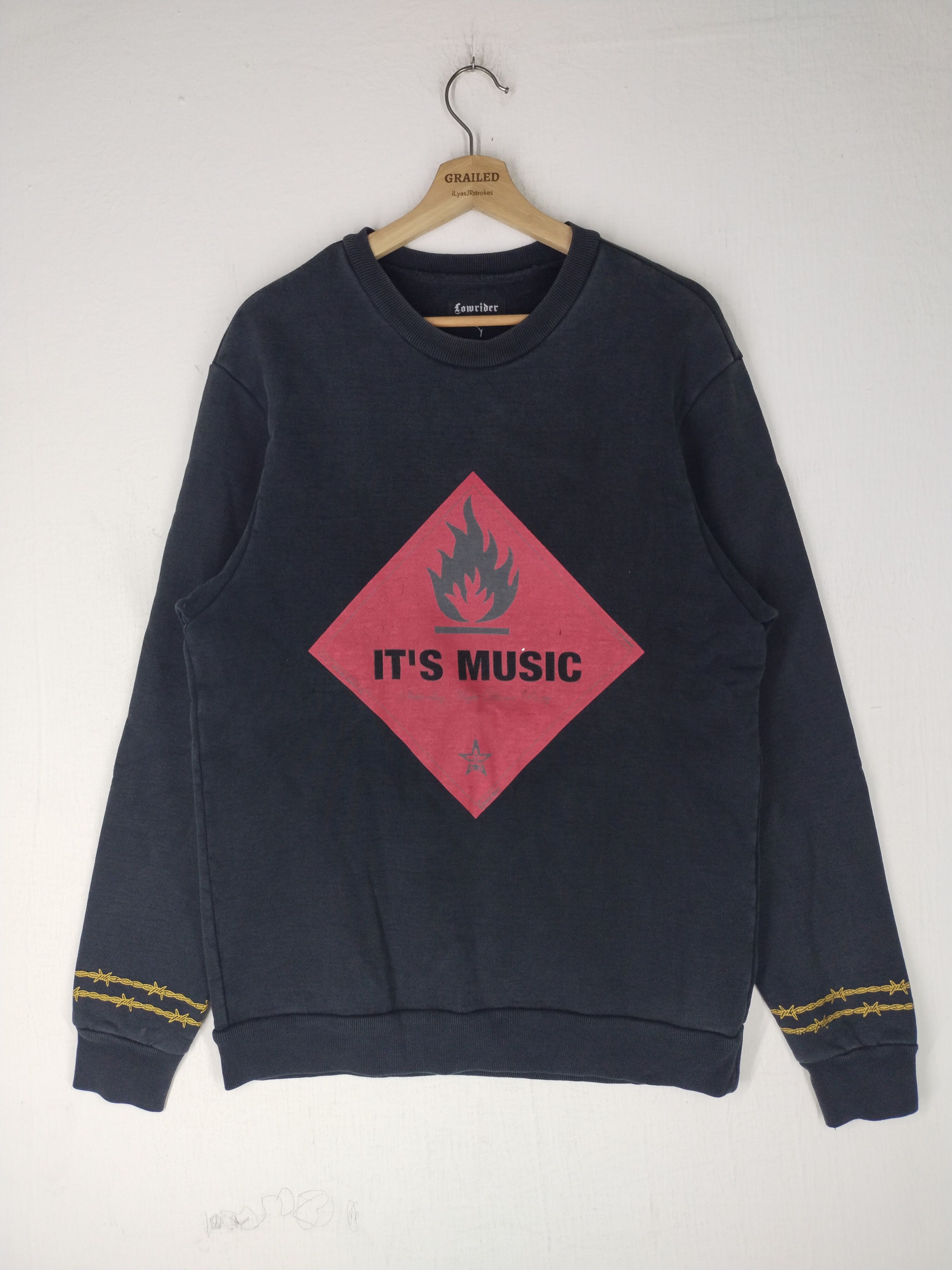Japanese Brand × Vintage Vintage Star Lowrider Fire Sweatshirt Palm Angels Size US M / EU 48-50 / 2 - 1 Thumbnail