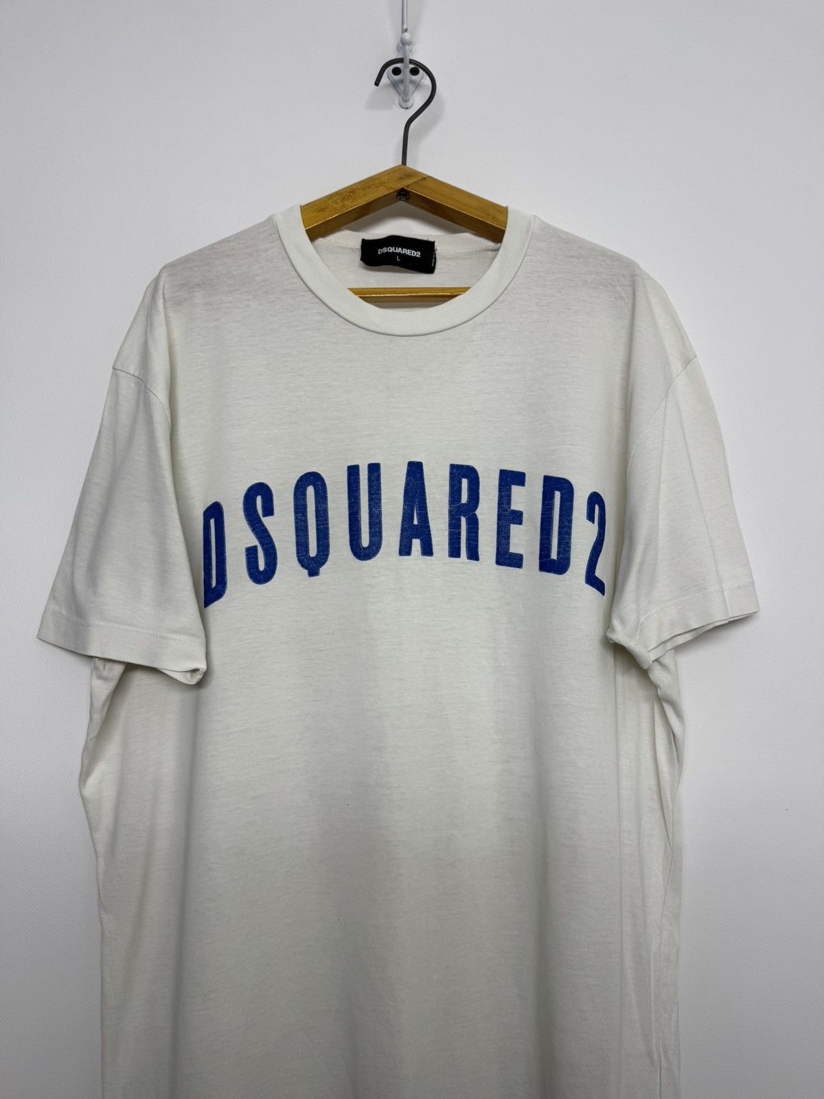 Dsquared2 Vintage Y2k Dsquared2 Big Logo T-Shirt 00’s Size US L / EU 52-54 / 3 - 4 Thumbnail