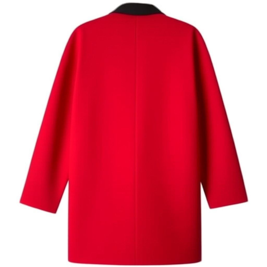Michael Kors Michael Kors Red Leather Trim Embellishment Peacoat XS /US2 Size XS / US 0-2 / IT 36-38 - 8 Thumbnail