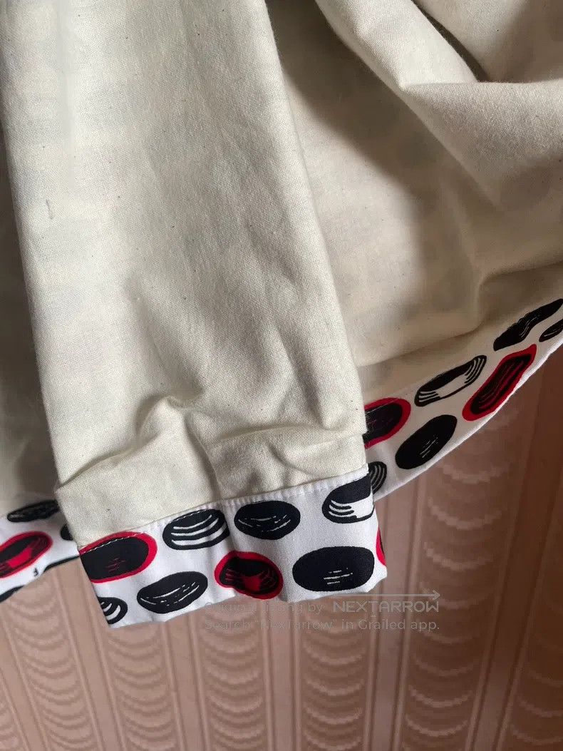 Other Comme Des Garcons size XS Dark Black Polka Dot Stone Print Size 23" - 6 Thumbnail