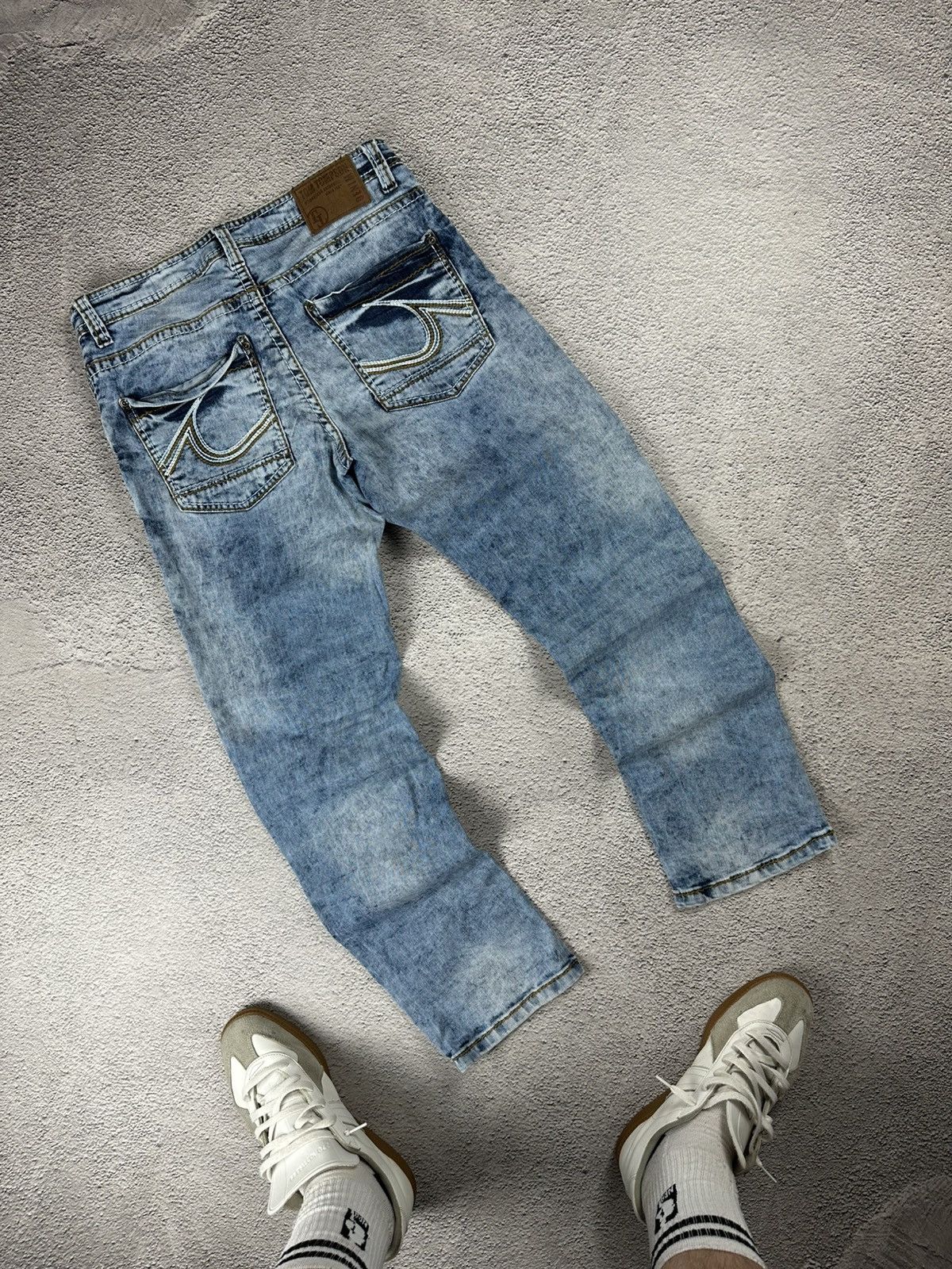 Japanese Brand Crazy Y2K Faded Diesel Style Jeans Gothic Opium Japan SK8 Size US 32 / EU 48 - 1 Thumbnail