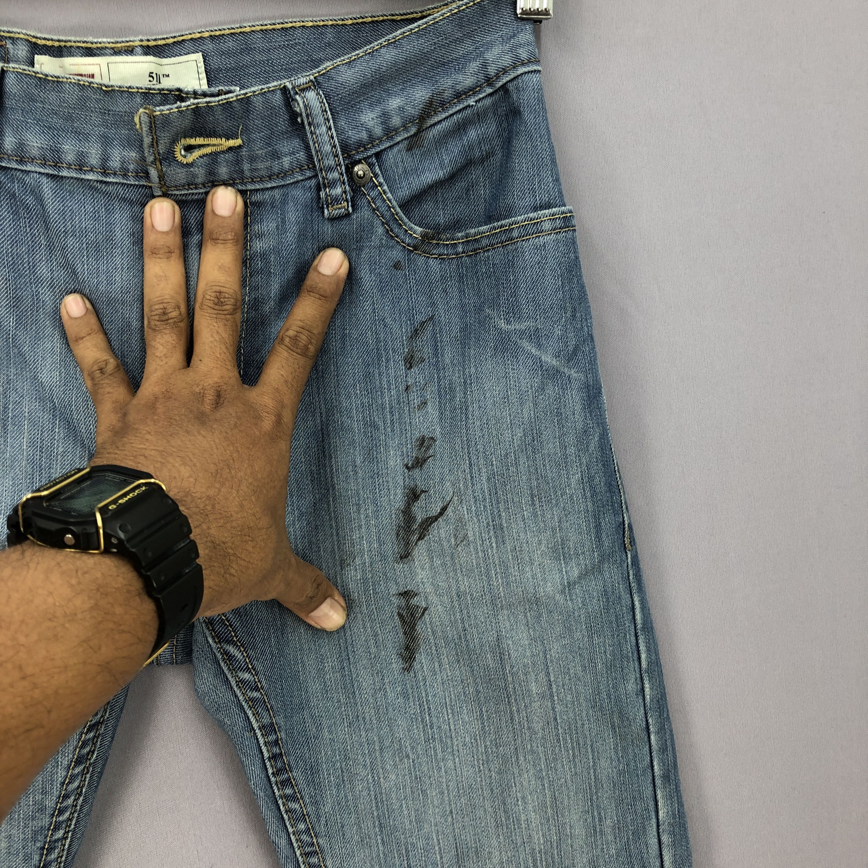 Levi's Vintage Levis Dirty Jeans Levi's Slim Skinny Blue Denim Size 26" / US 2 / IT 38 - 6 Thumbnail
