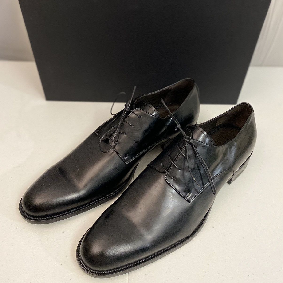 Dsquared2 Dsquared2 🇮🇹 Black Polished Leather Evening Derby 12 NEW Size US 12 / EU 45 - 17 Thumbnail