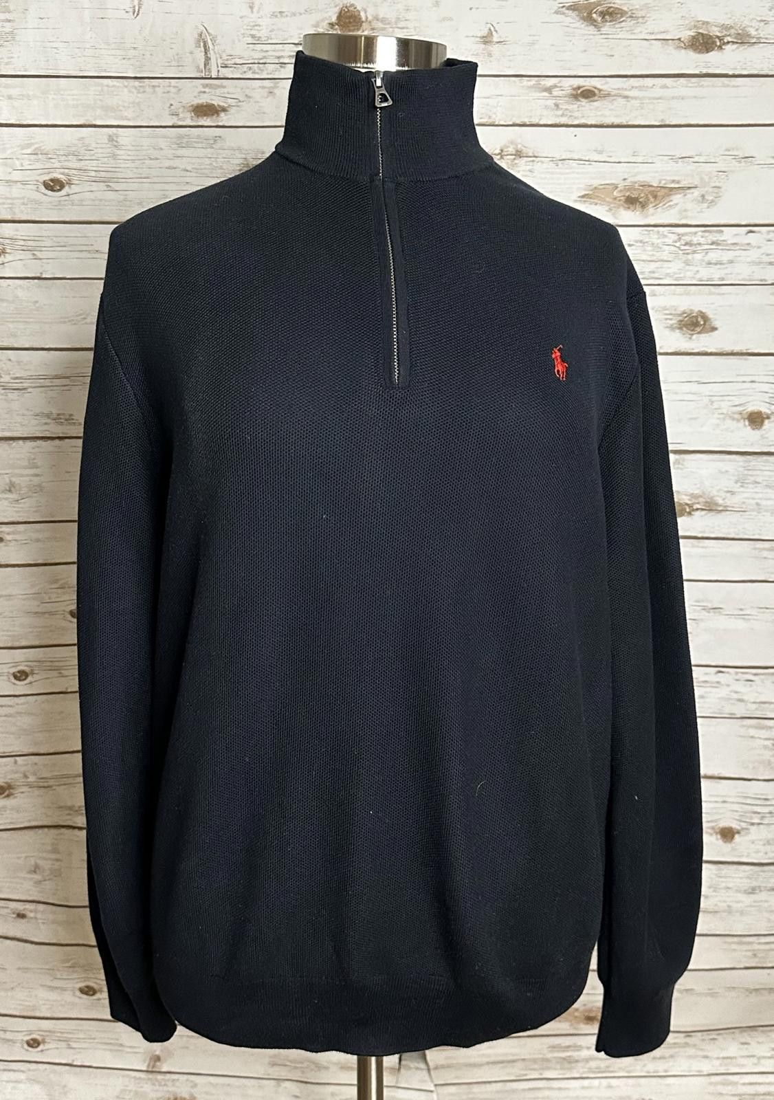 Polo Ralph Lauren Polo Ralph Lauren Pima cotton quarter zip mock neck sweater Size US XXL / EU 58 / 5 - 1 Thumbnail