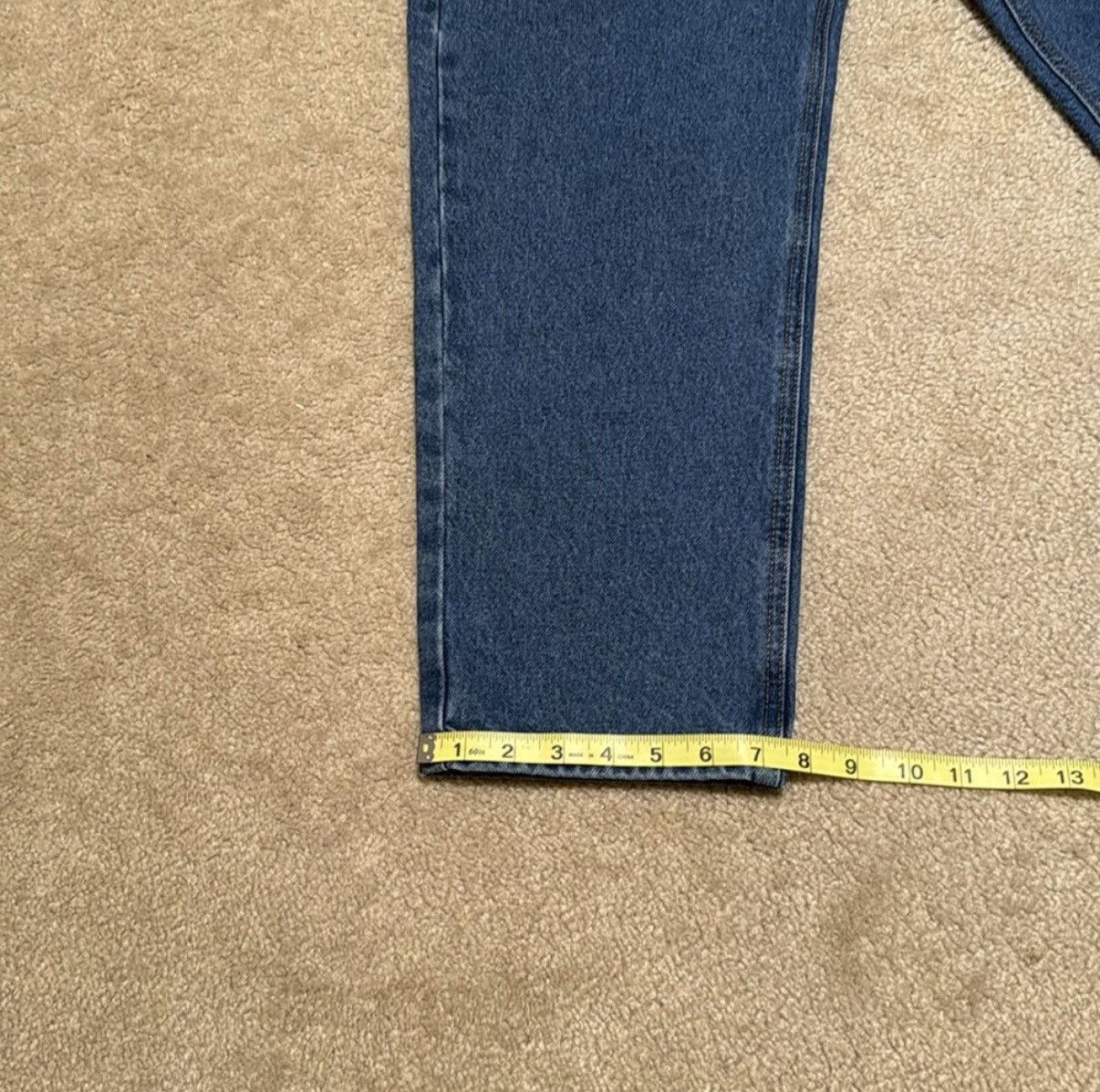 Carhartt Carhartt Men's Blue Relaxed Fit Jeans Size 35W 28L Size US 35 - 4 Thumbnail