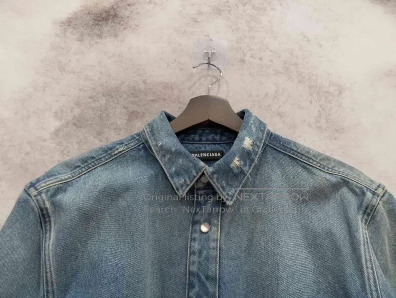 Balenciaga Balenciaga Denim Jacket Size US XS / EU 42 / 0 - 4 Thumbnail