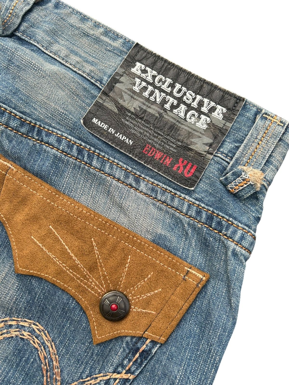 Vintage Edwin Navajo Faded Rusty Mudwash Denim Jeans ☠️🎌
