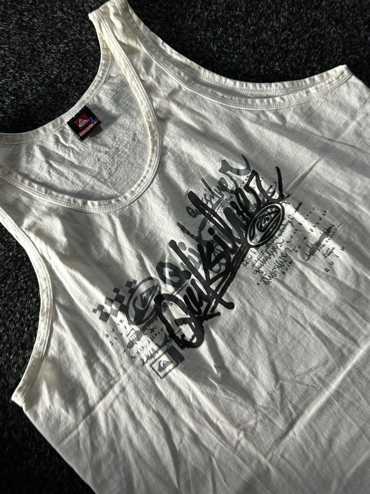 Quiksilver × Vintage ❗️Quiksilver vintage 90s surfwear boarding tank tops t shirt Size US XL / EU 56 / 4 - 3 Thumbnail