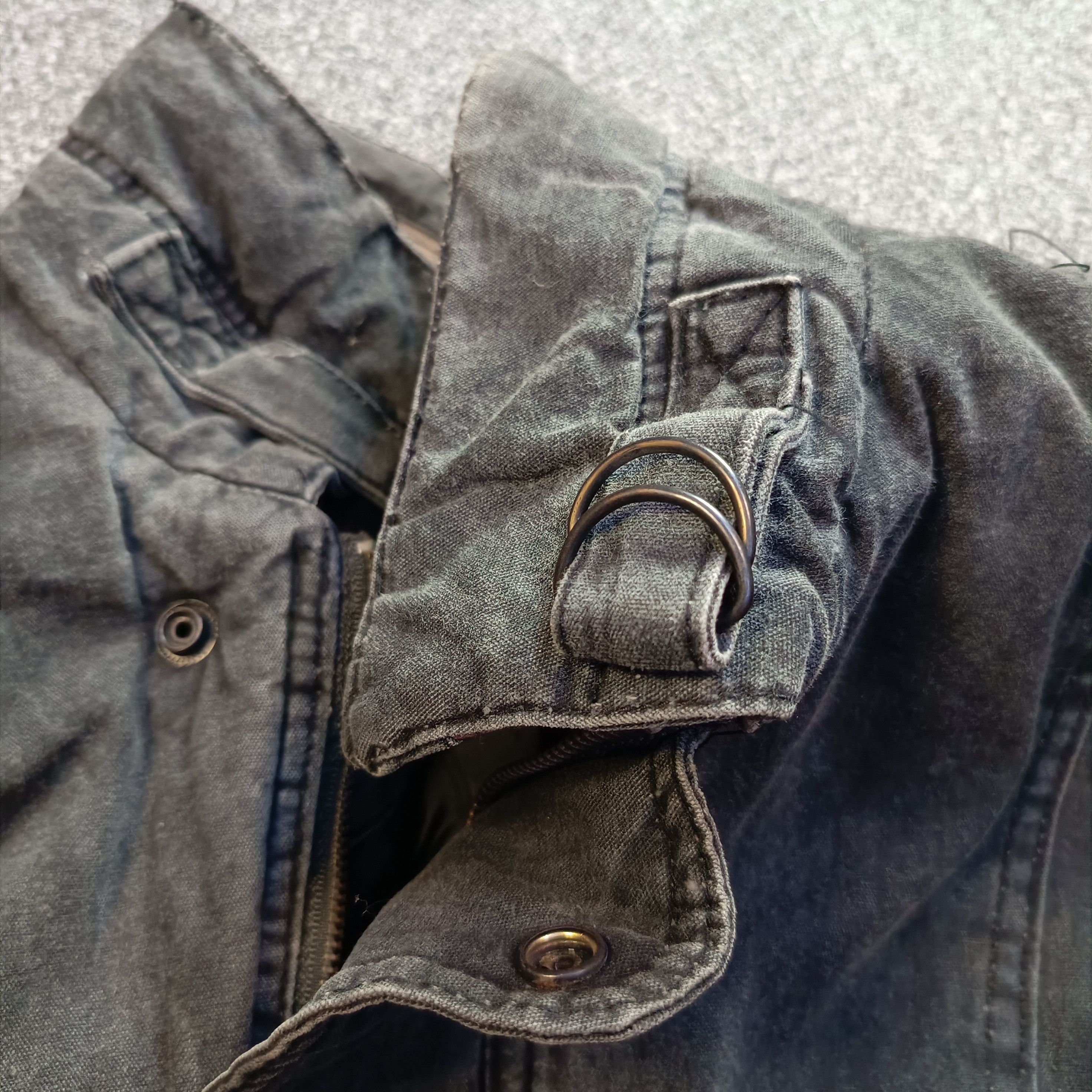 Vintage Destroyed Dirty Wash RAF Heavy Bomber Flight Jacket Rare Size US L / EU 52-54 / 3 - 16 Thumbnail