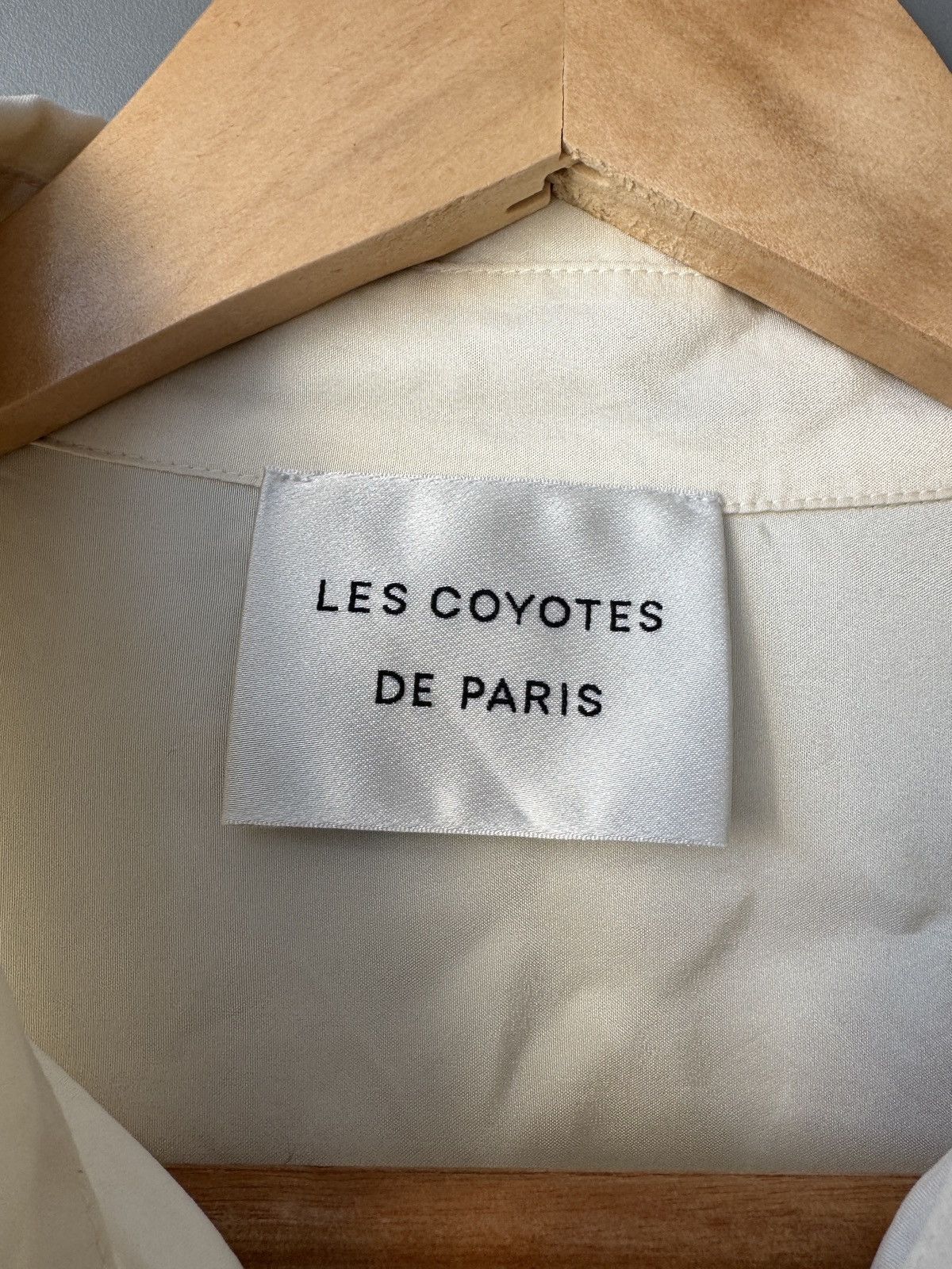Sandro Les Coyotes de Paris Silk Ivory Shirt Size S / US 4 / IT 40 - 3 Thumbnail