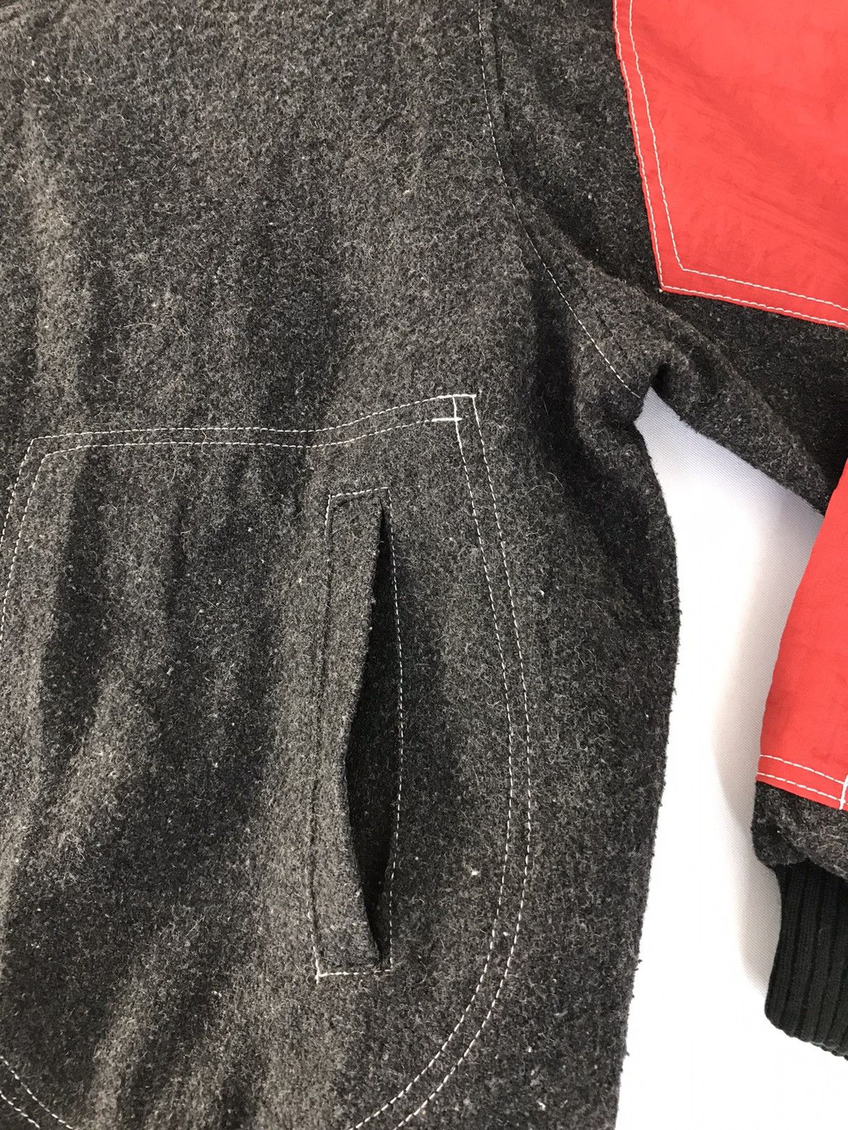 Japanese Brand × Vintage Vintage Varsity Jacket Wool Unisex Mac Eigle Zipper Style Size US XL / EU 56 / 4 - 4 Thumbnail
