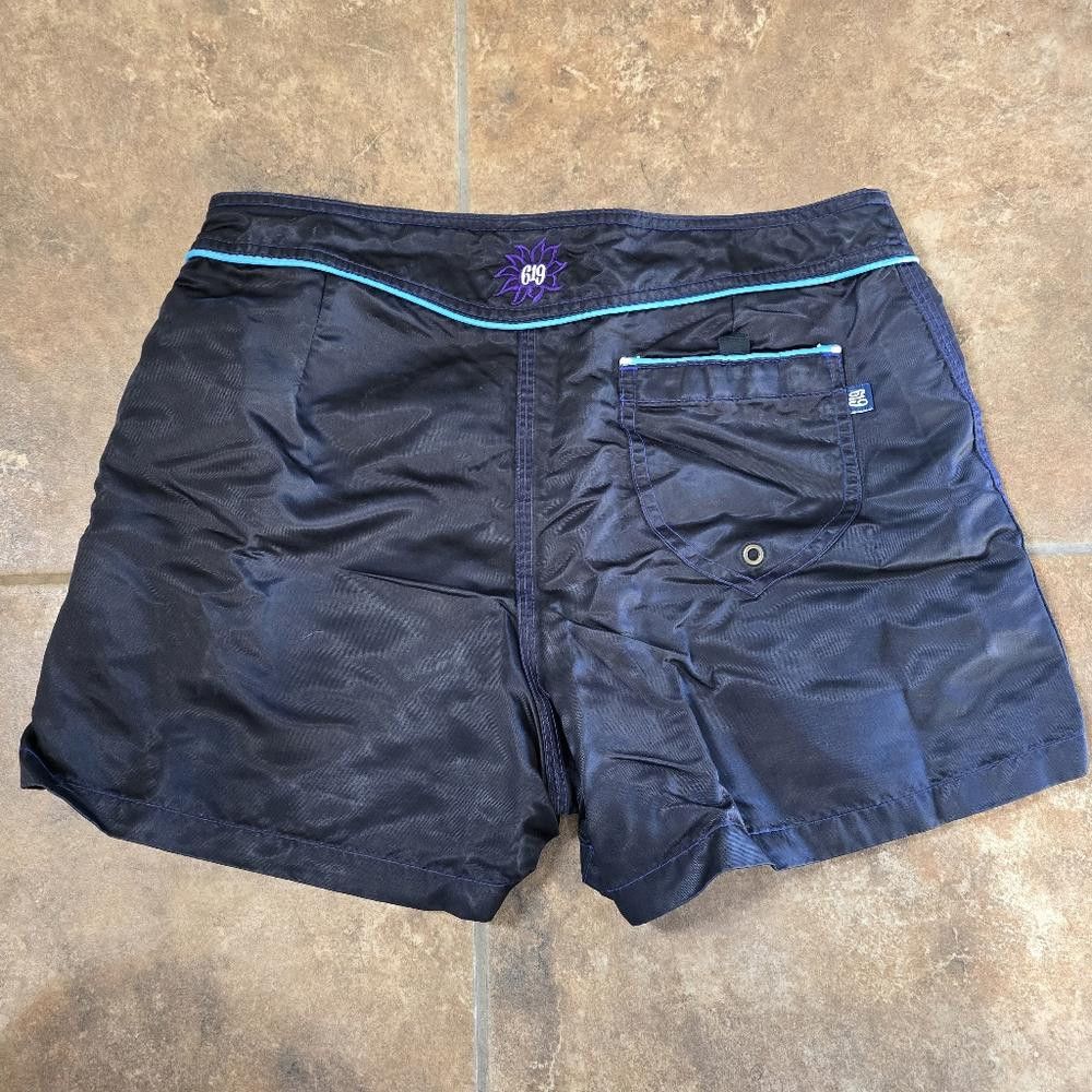 Designer Black Multicolored 619 Bikini Board Short Size ONE SIZE - 2 Thumbnail