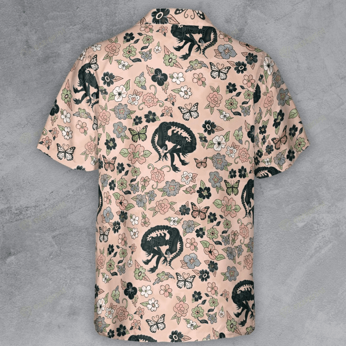 The Unbranded Brand Xenomorph Alien Garden Button Down Shirt Size US S / EU 44-46 / 1 - 4 Thumbnail
