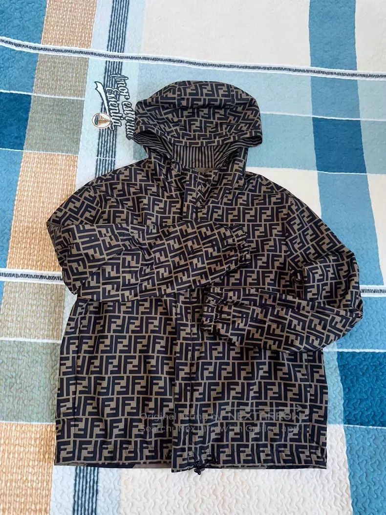 Fendi Fendi Monogram Double F Double Sided Hooded Jacket Size US S / EU 44-46 / 1 - 3 Thumbnail