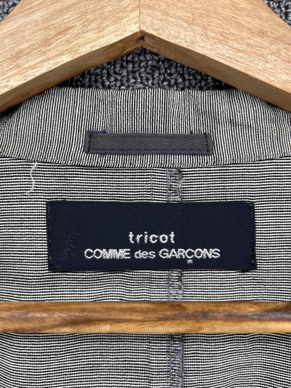 Comme des Garcons × Vintage Vintage 90s Comme Des Garcon Tricot Wool Blazer Coat Jacket Size M / US 6-8 / IT 42-44 - 8 Thumbnail